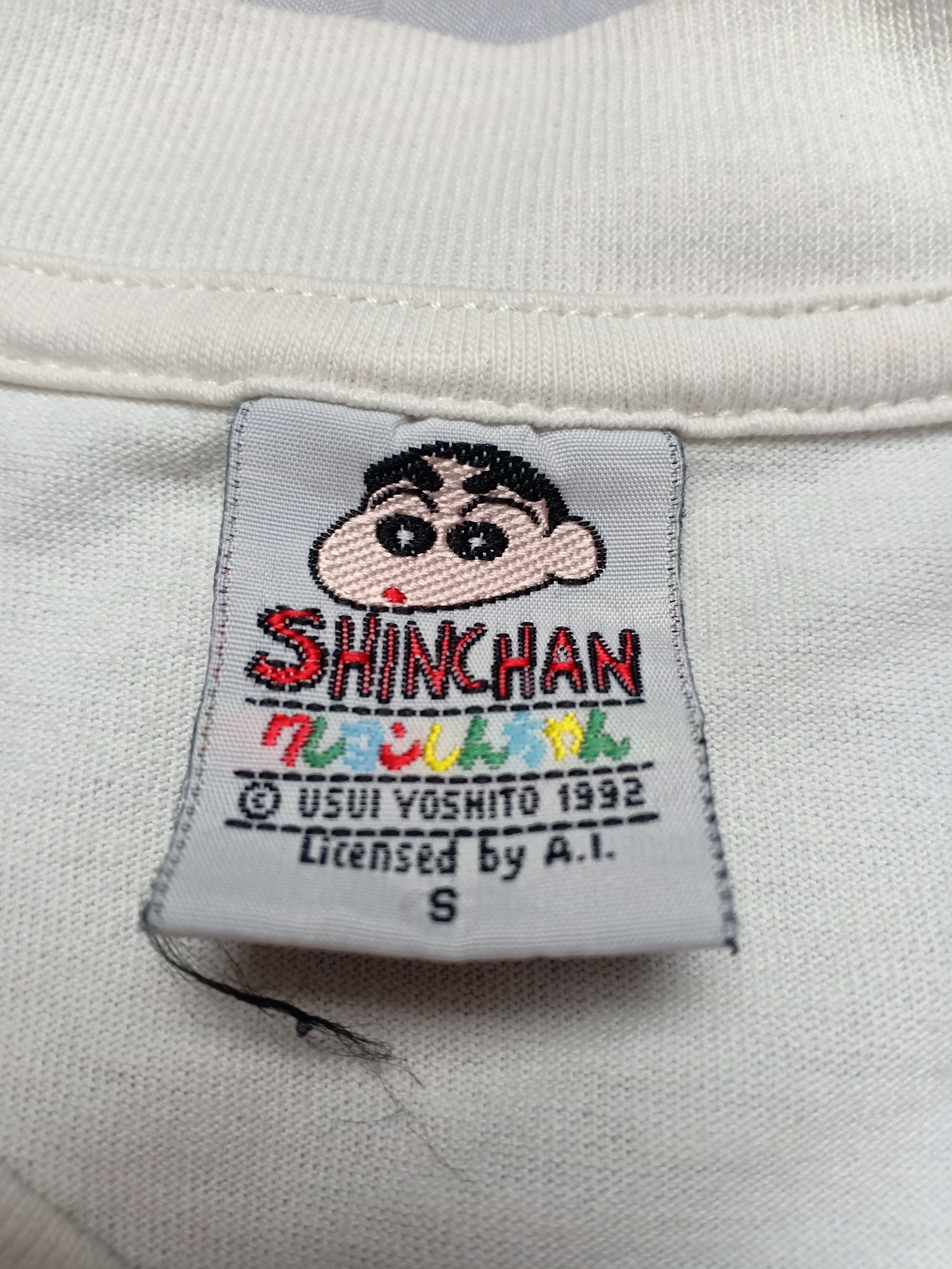 Anime 90s Shin Chan 1992 Anime Funny Japanese Cartoon Tee Size US M / EU 48-50 / 2 - 4 Thumbnail