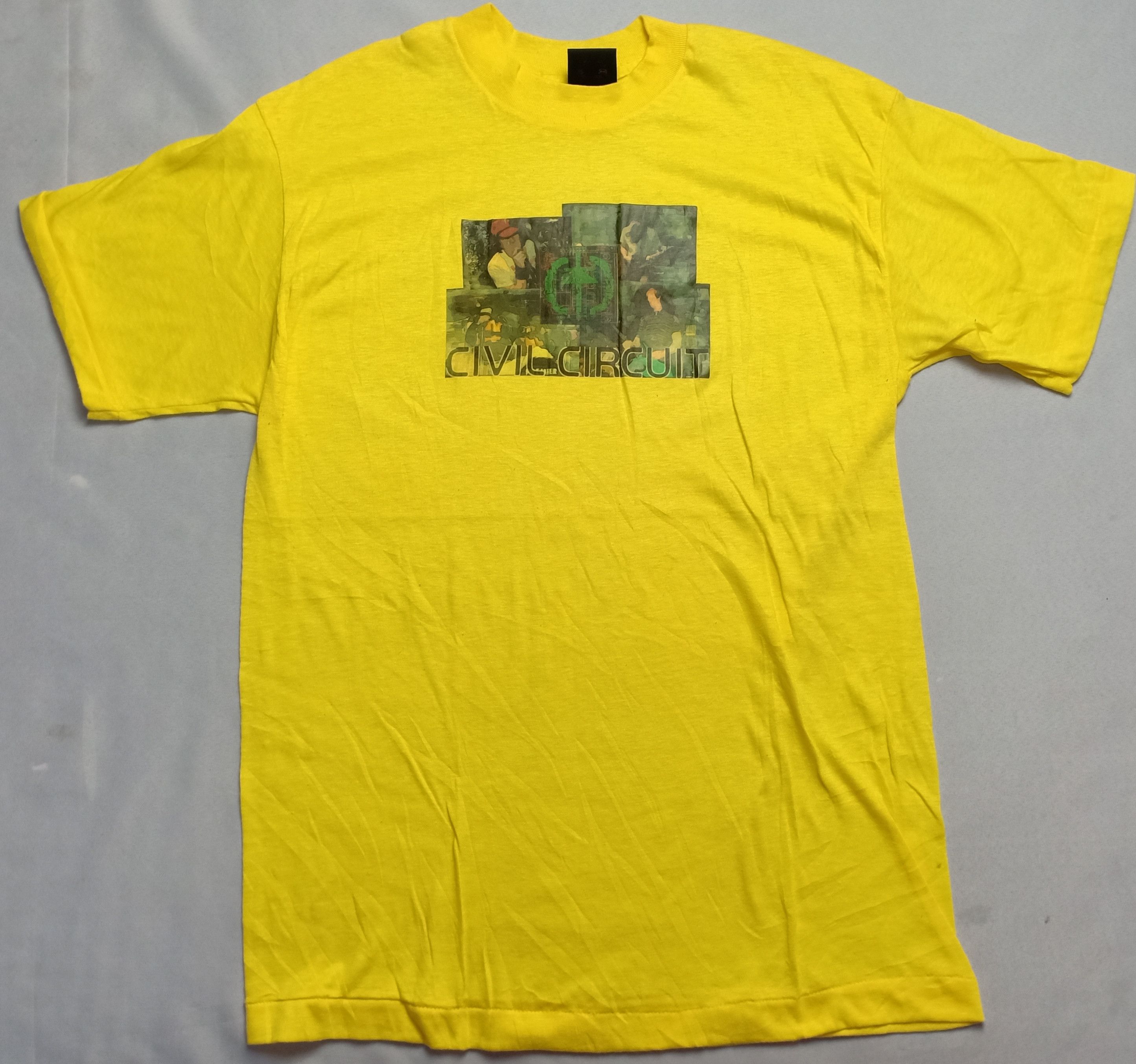 image of Band Tees x Made In USA Vintage 80's Civil Circuit By Touch Of Gold Tee Band Artist in Yellow (Size