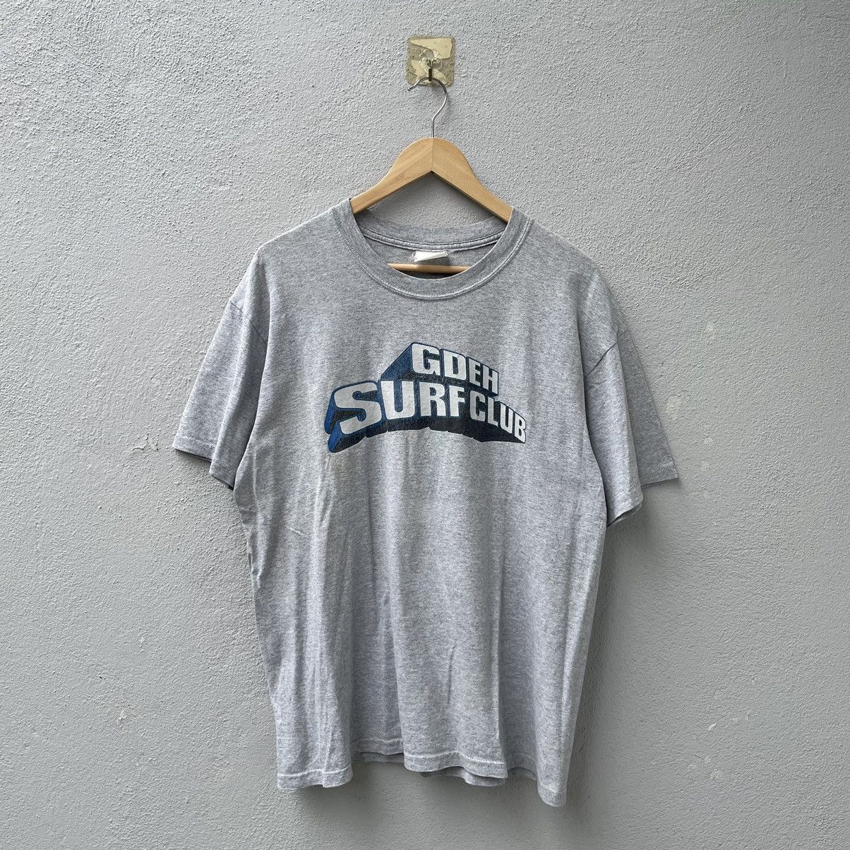 image of Good Enough Gdeh Surf Club Mthr Fckr Tee Shirt in Grey, Men's (Size Large)