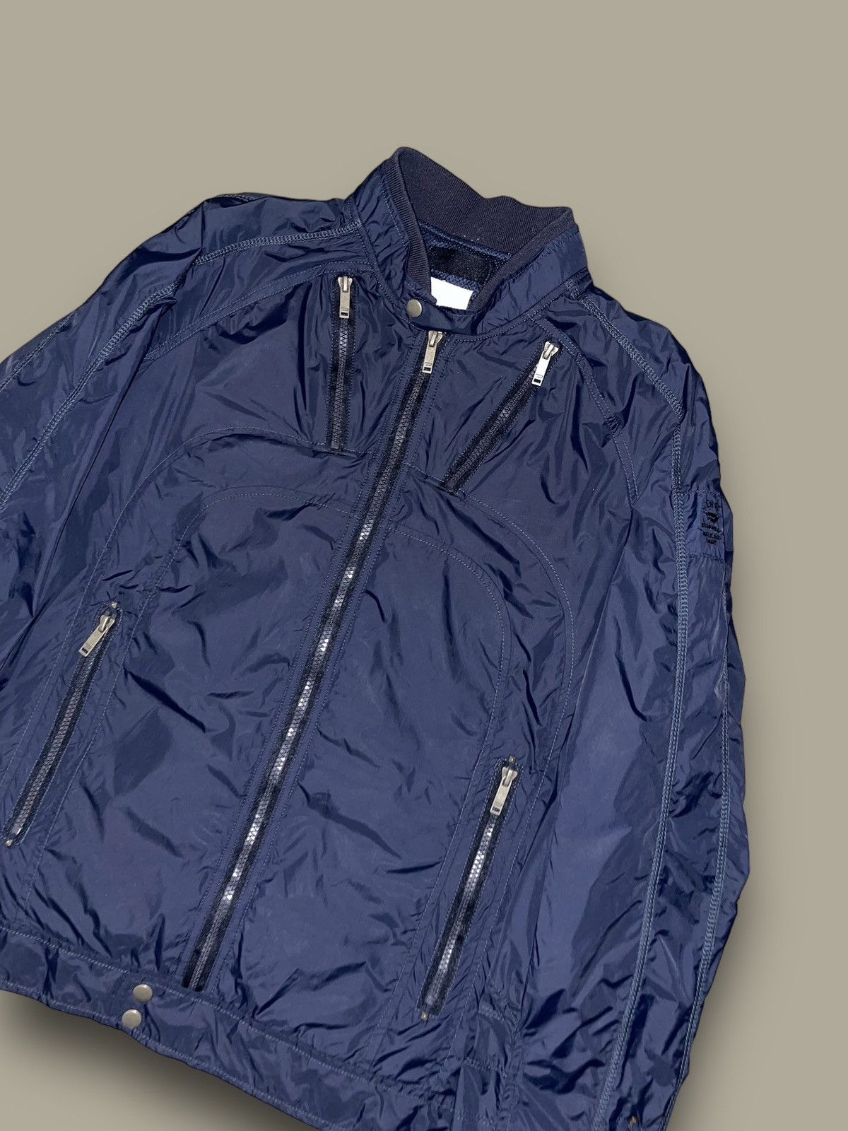 Diesel Diesel Small Logo Navy Light Biker Jacket Size US XL / EU 56 / 4 - 4 Thumbnail