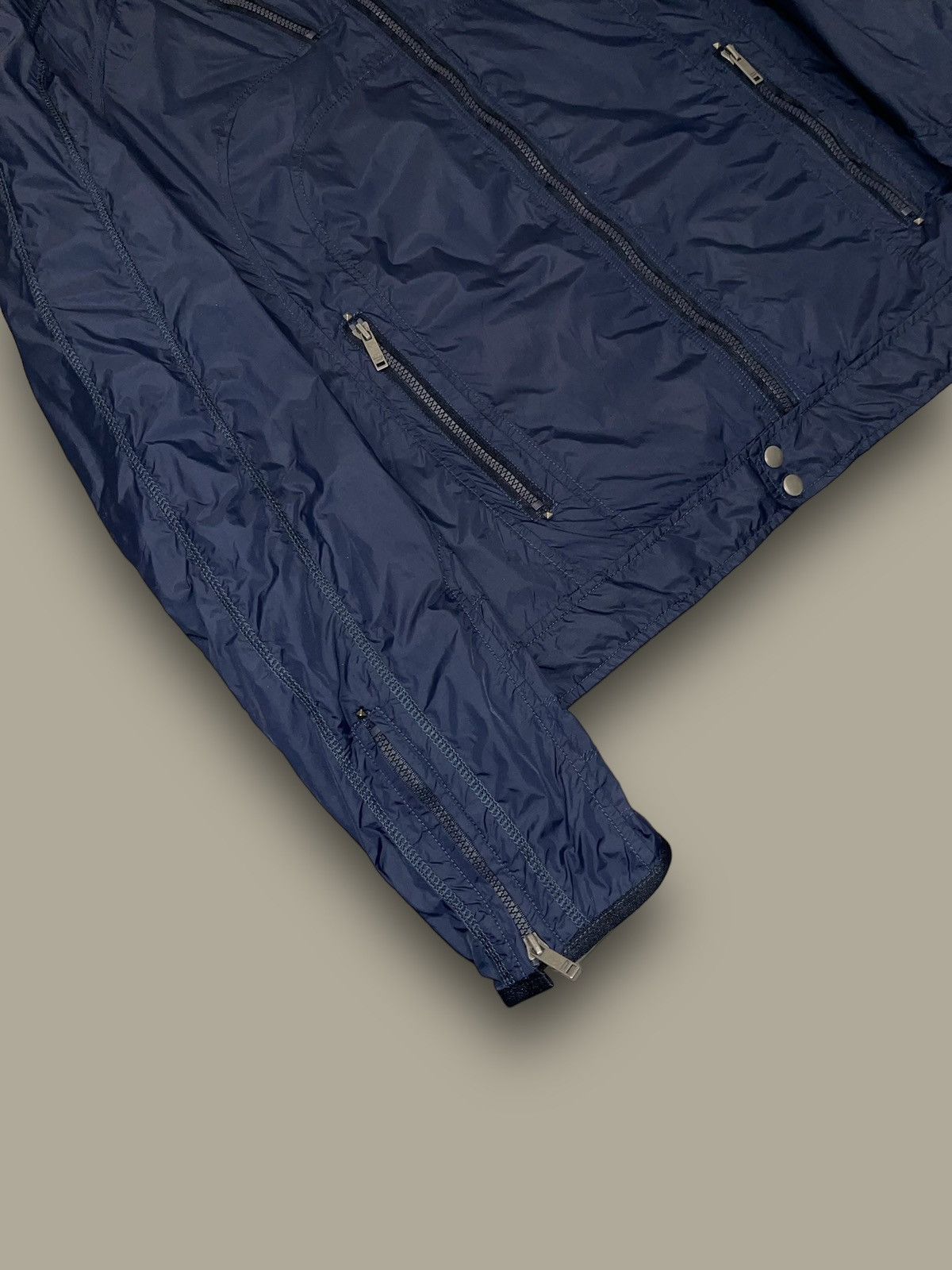 Diesel Diesel Small Logo Navy Light Biker Jacket Size US XL / EU 56 / 4 - 3 Thumbnail