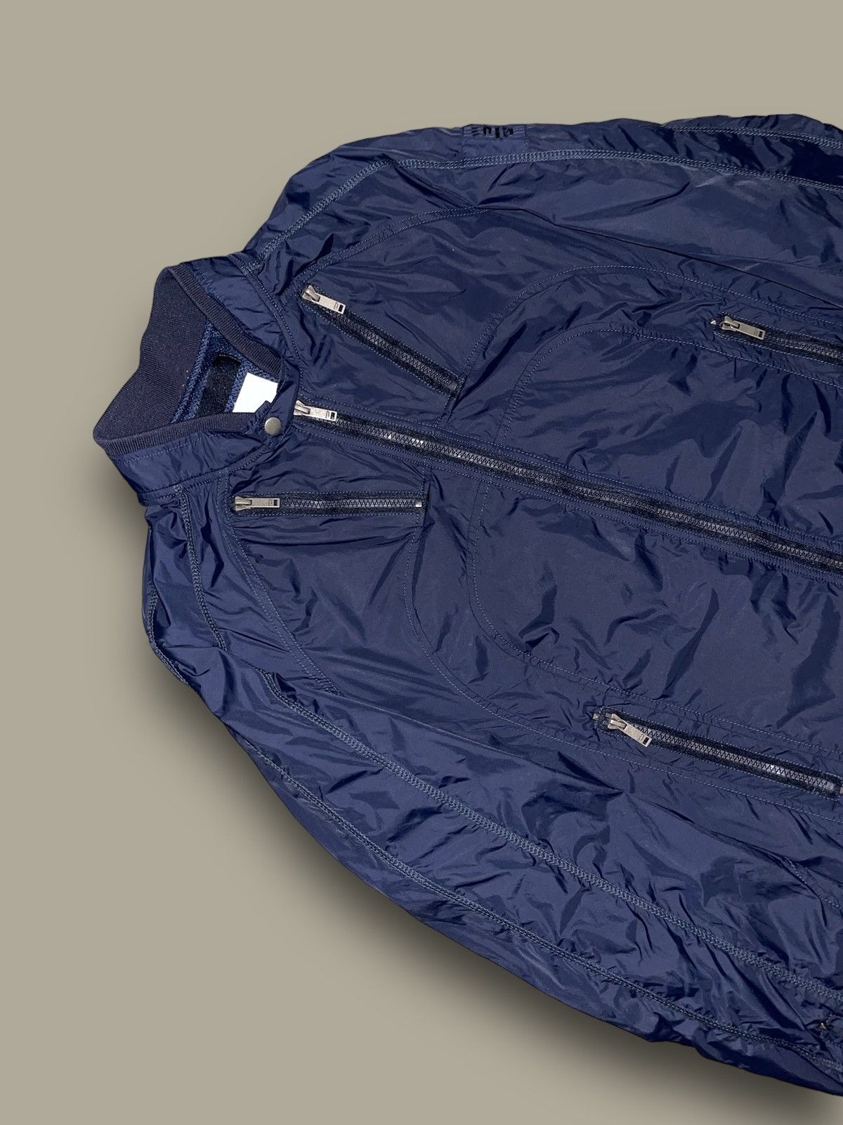 Diesel Diesel Small Logo Navy Light Biker Jacket Size US XL / EU 56 / 4 - 5 Thumbnail