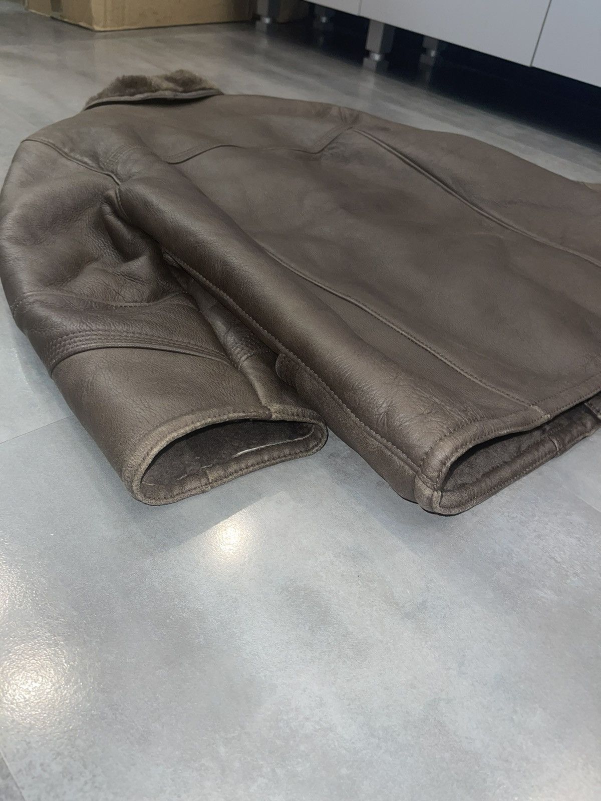Leather Archive Marco Confezioni Shearling Brown Leather Jacket Size US L / EU 52-54 / 3 - 9 Thumbnail