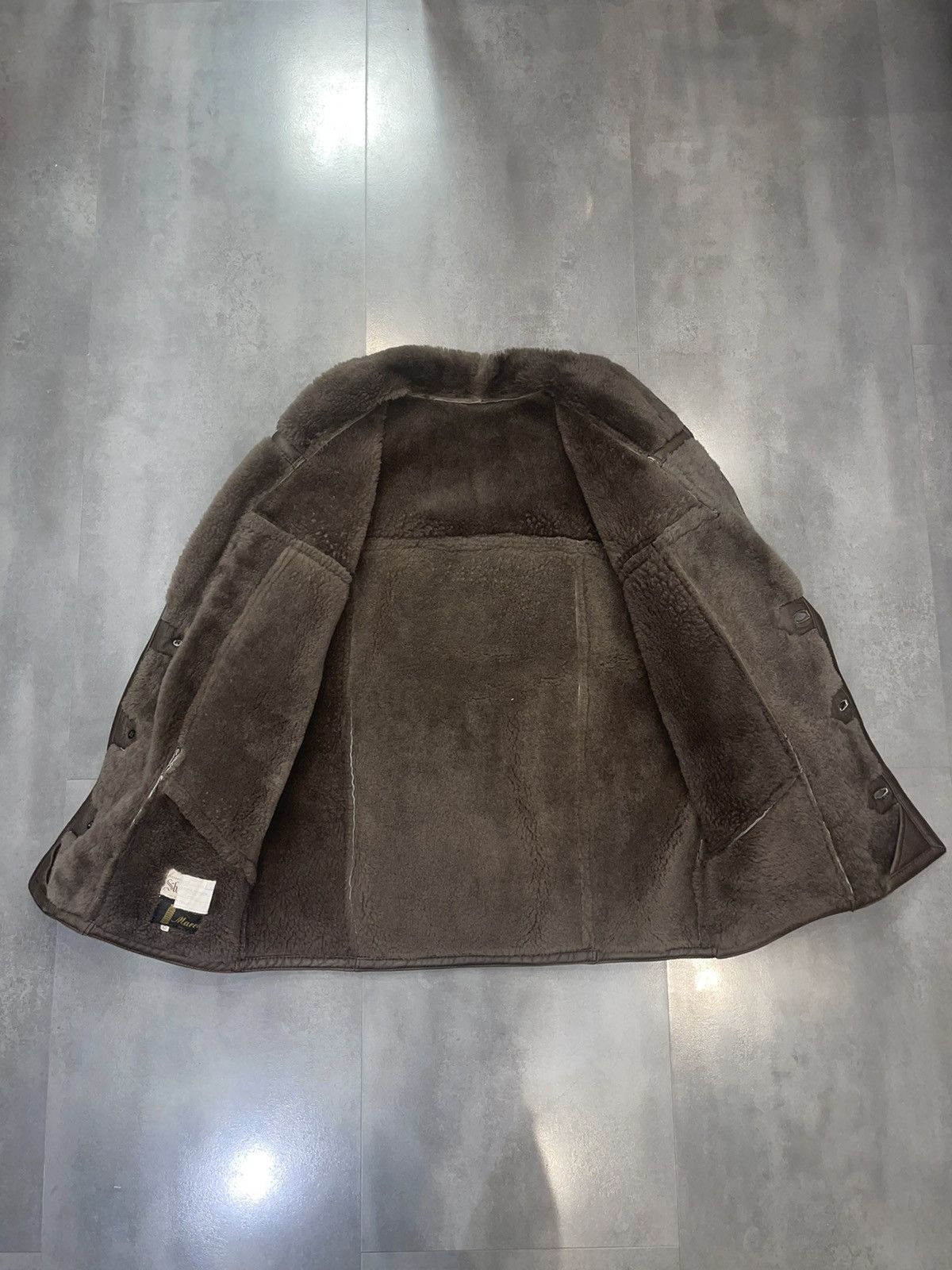 Leather Archive Marco Confezioni Shearling Brown Leather Jacket Size US L / EU 52-54 / 3 - 12 Thumbnail