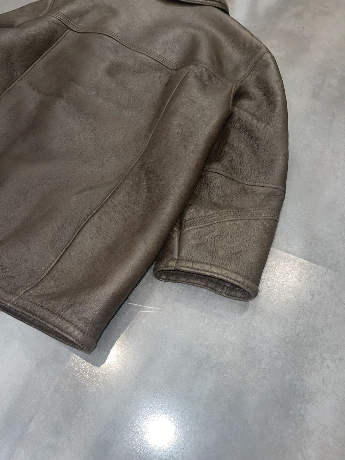 Leather Archive Marco Confezioni Shearling Brown Leather Jacket Size US L / EU 52-54 / 3 - 8 Thumbnail