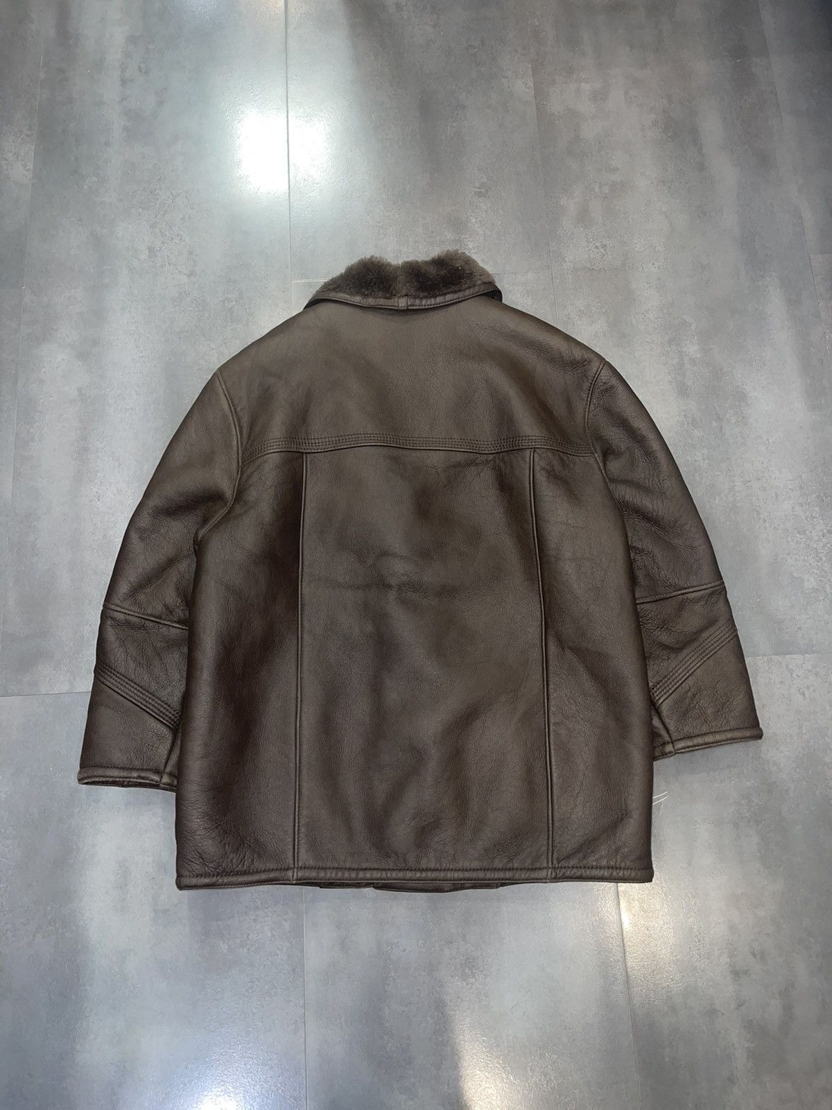Leather Archive Marco Confezioni Shearling Brown Leather Jacket Size US L / EU 52-54 / 3 - 7 Thumbnail