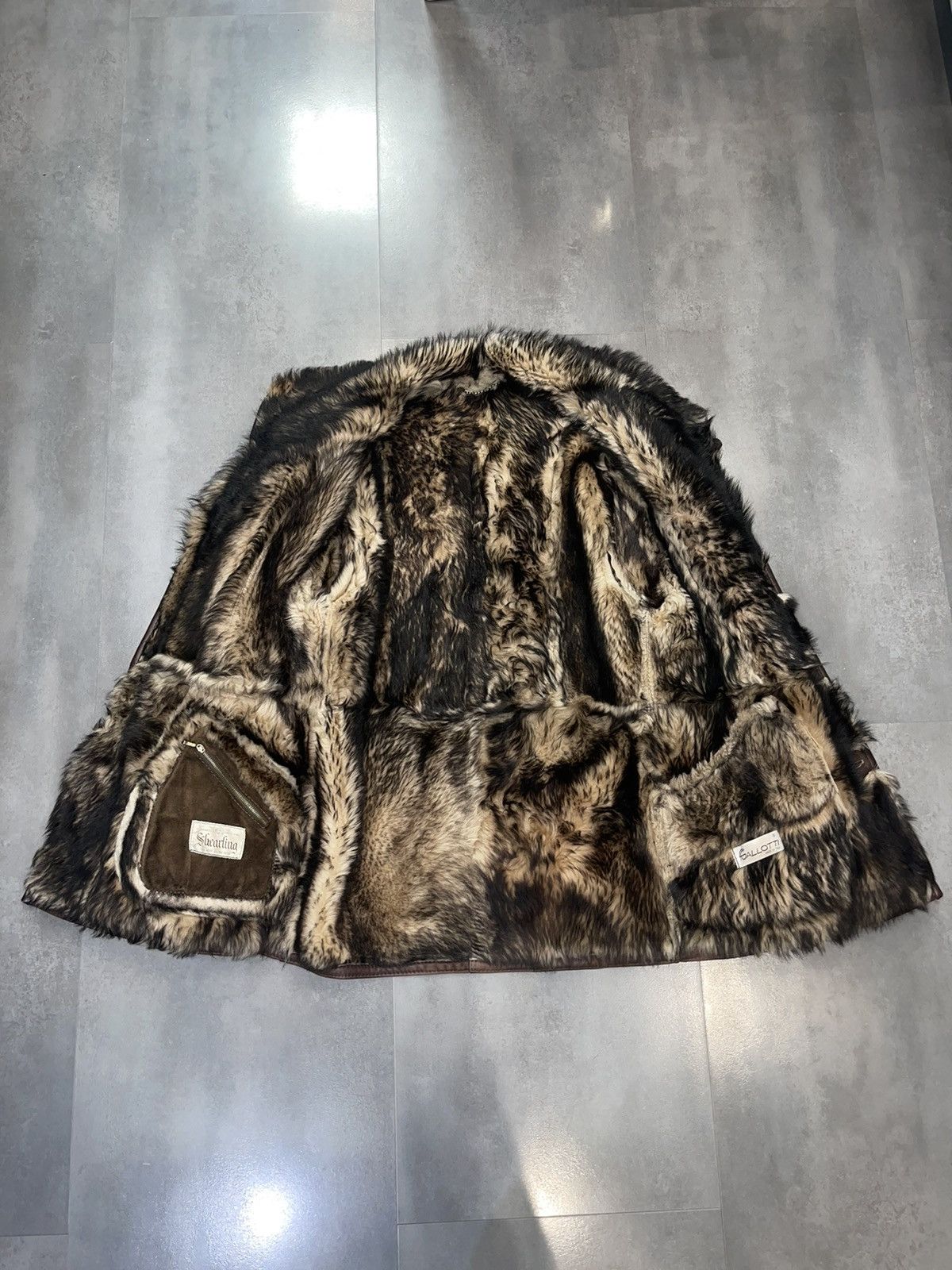 Gallotti Archive Galotti Fur Shearling Brown Leather Jacket Size US L / EU 52-54 / 3 - 12 Thumbnail