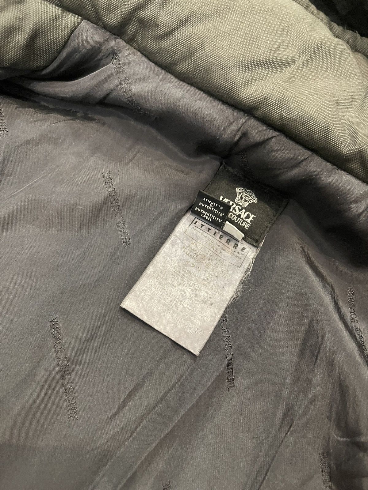 Versace Versace Technical Dark Grey Puffer Jacket Size US M / EU 48-50 / 2 - 19 Thumbnail