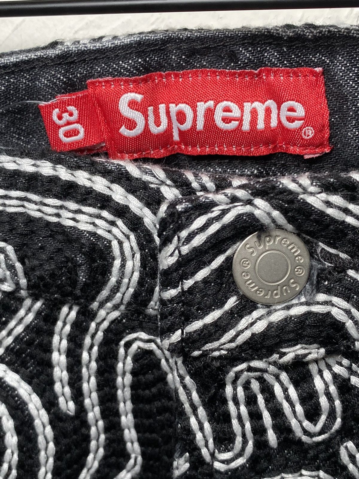 Supreme Supreme Black Chainstich Jeans Size US 30 / EU 46 - 5 Thumbnail