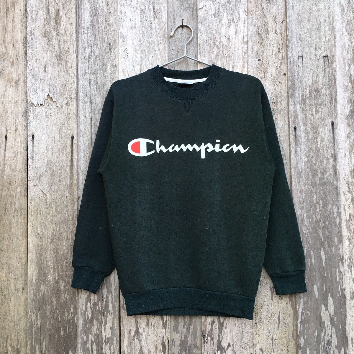 Champion × Vintage Vintage Champion Europe Crewneck Sweatshirt Big Logo Size US M / EU 48-50 / 2 - 1 Thumbnail