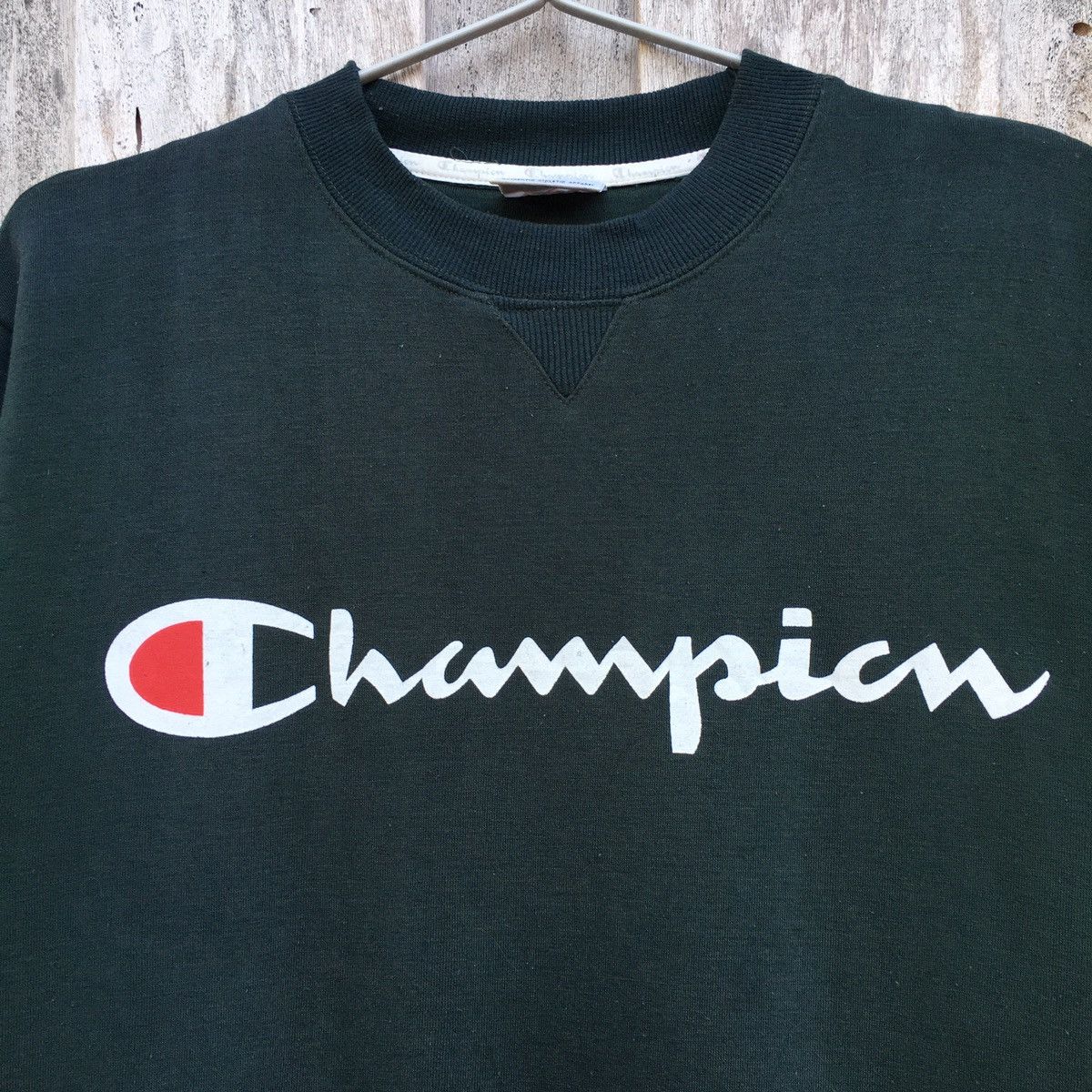 Champion × Vintage Vintage Champion Europe Crewneck Sweatshirt Big Logo Size US M / EU 48-50 / 2 - 2 Thumbnail