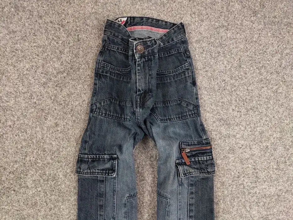 Japanese Brand Vintage 90's Japanese Denim Baggy Cargo Zip Jeans Y2K Style Size US 36 / EU 52 - 3 Thumbnail