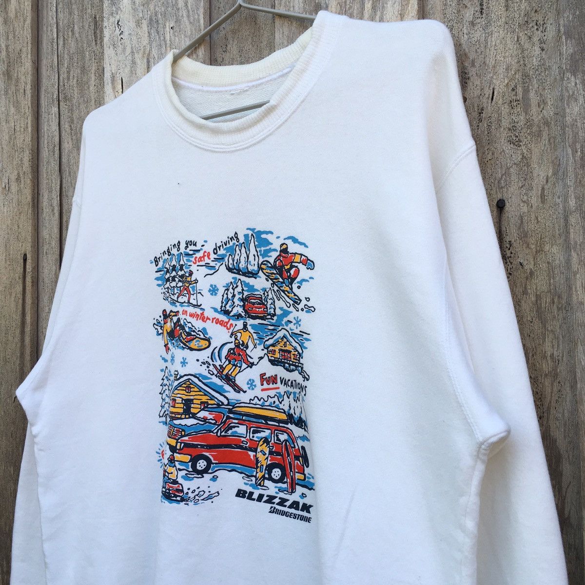 Japanese Brand VTG Blizzak Bridgestone Winter Sports Animated Sweatshirt Size US M / EU 48-50 / 2 - 3 Thumbnail