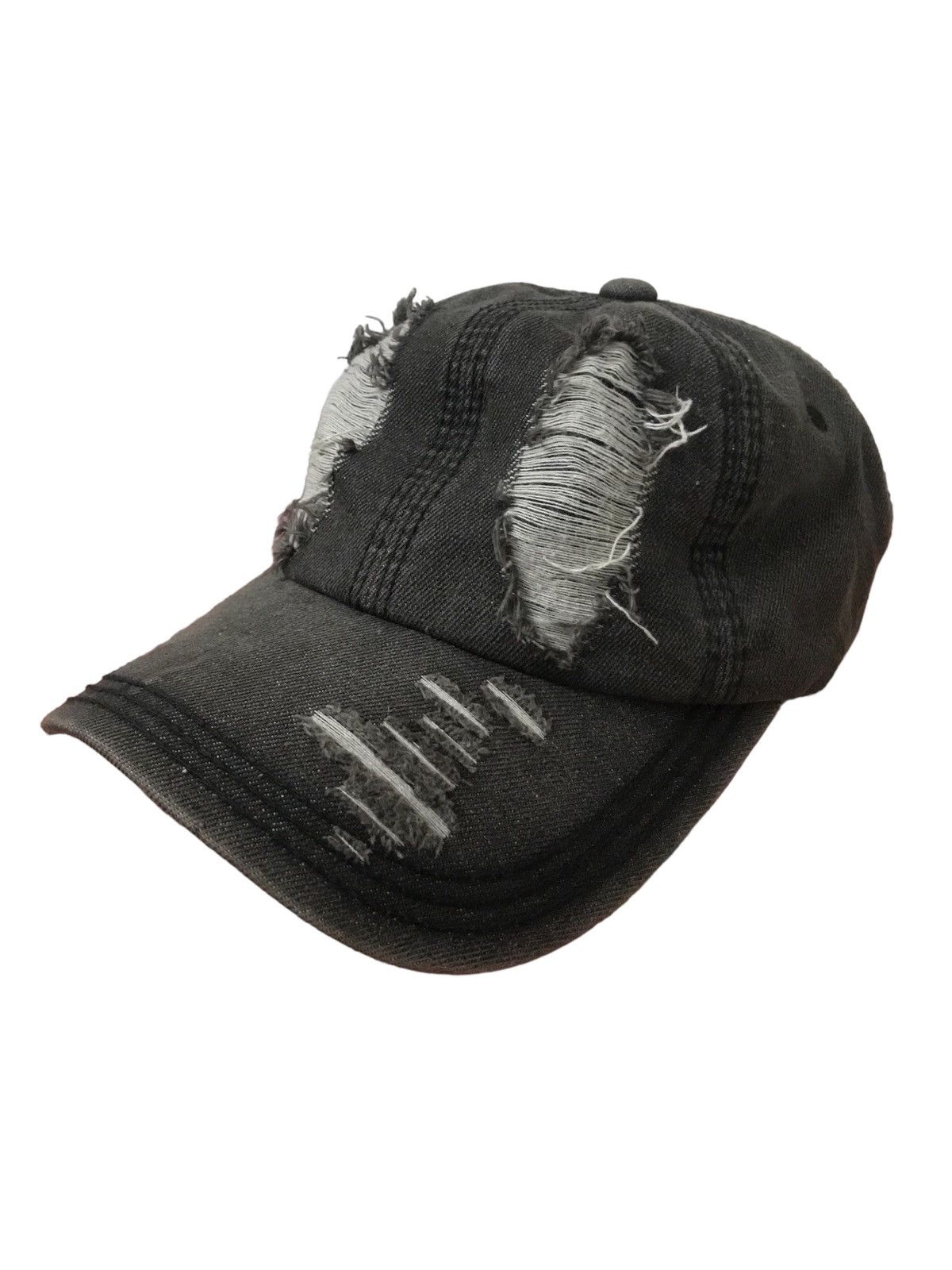 20471120 Japan Hats Distressed Design Faded Black Six Panel Size ONE SIZE - 1 Thumbnail