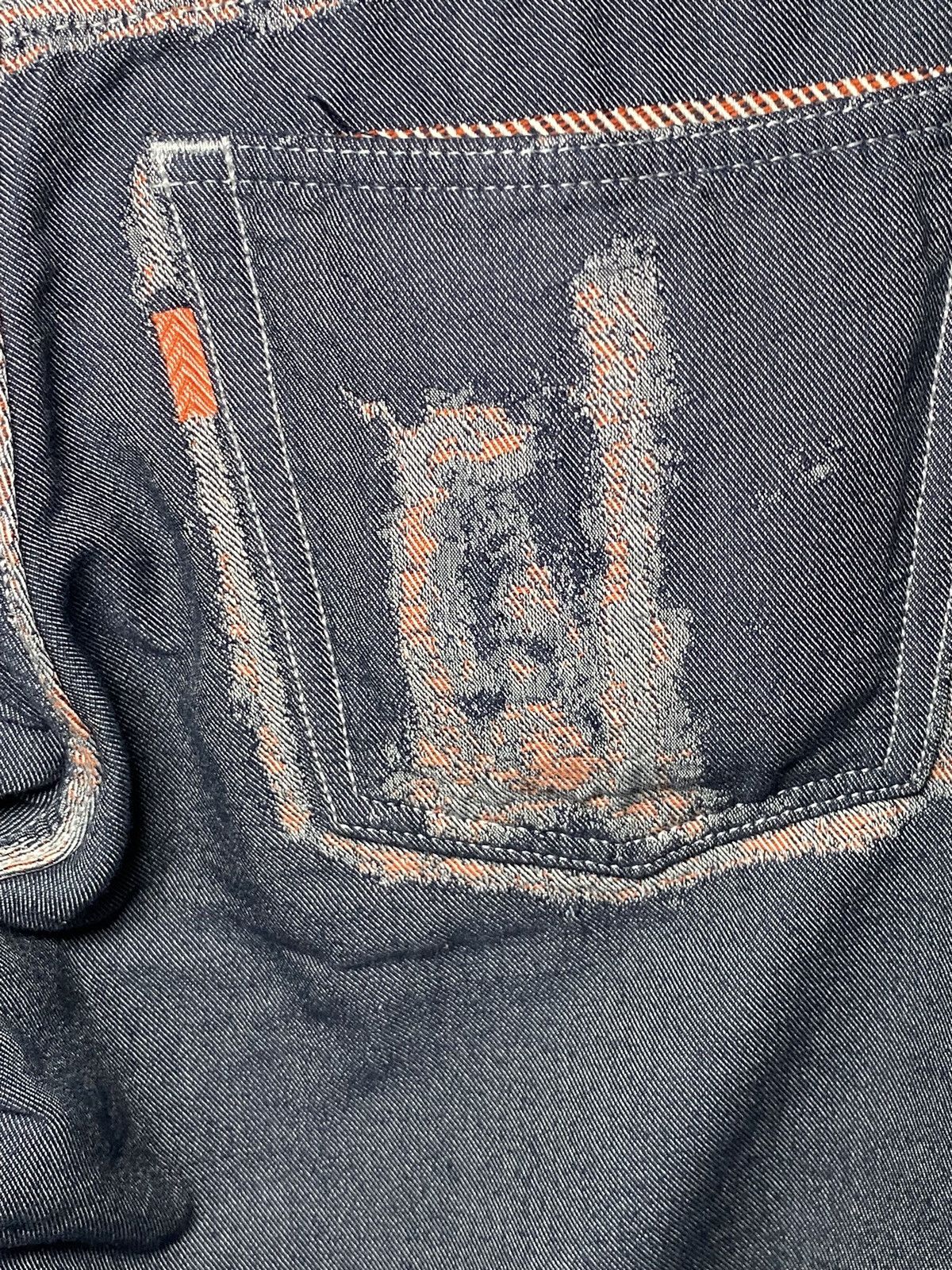 Issey Miyake Issey Miyake Grey/Orange Jeans Size US 29 - 9 Thumbnail