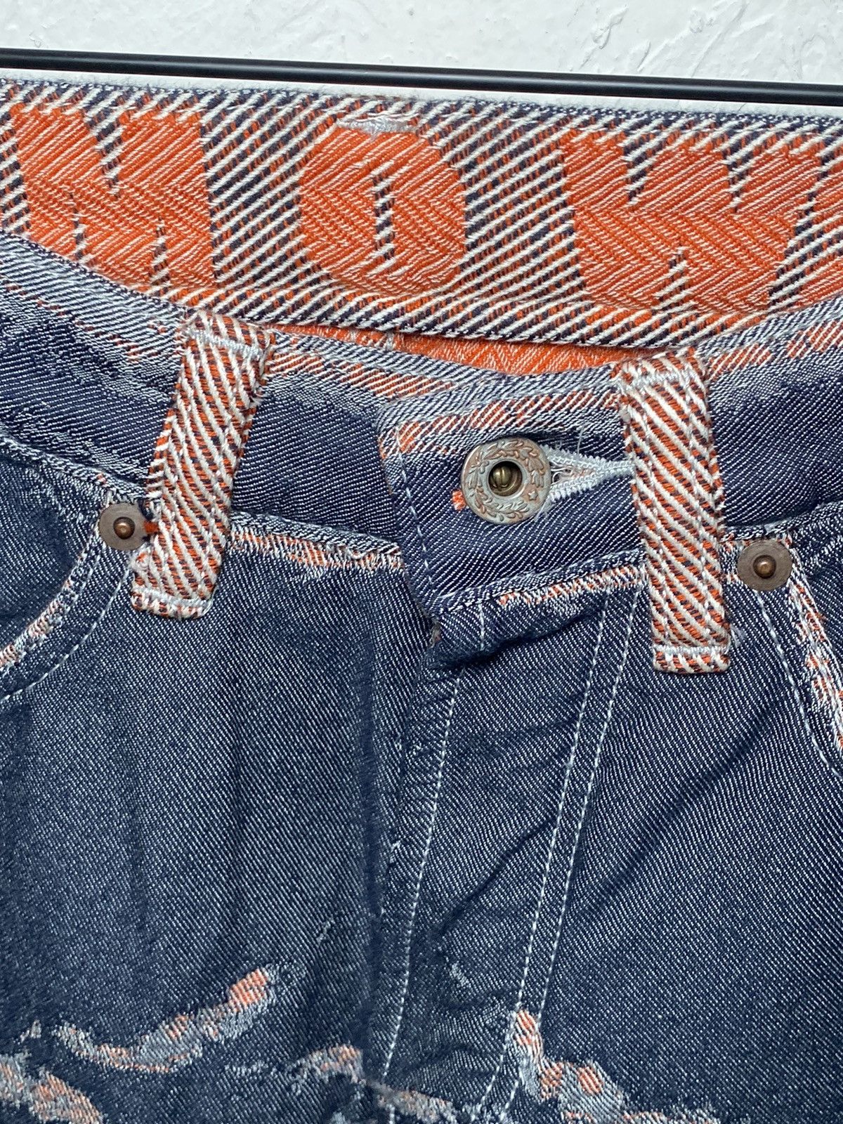 Issey Miyake Issey Miyake Grey/Orange Jeans Size US 29 - 4 Thumbnail