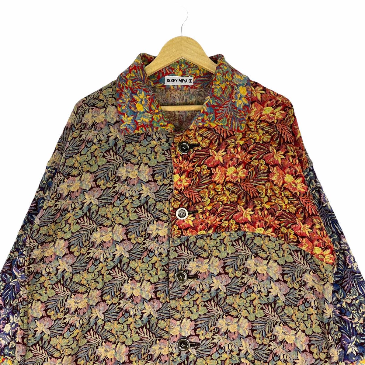 Issey Miyake 🔥ISSEY MIYAKE PLISSE Flowers Patchwork Light Jacket Size US M / EU 48-50 / 2 - 4 Thumbnail