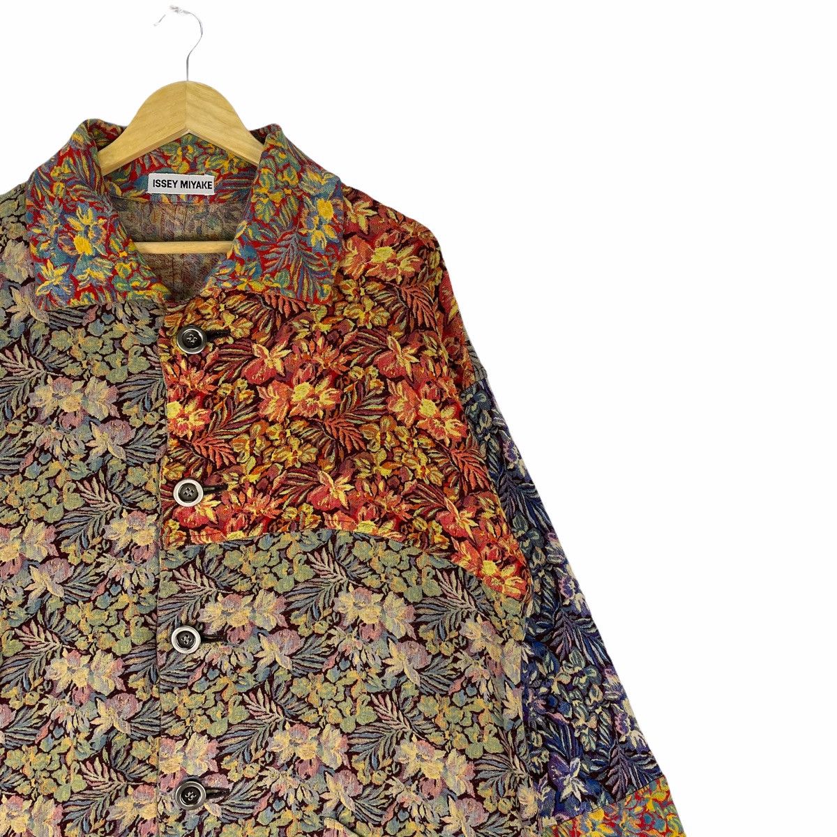 Issey Miyake 🔥ISSEY MIYAKE PLISSE Flowers Patchwork Light Jacket Size US M / EU 48-50 / 2 - 5 Thumbnail