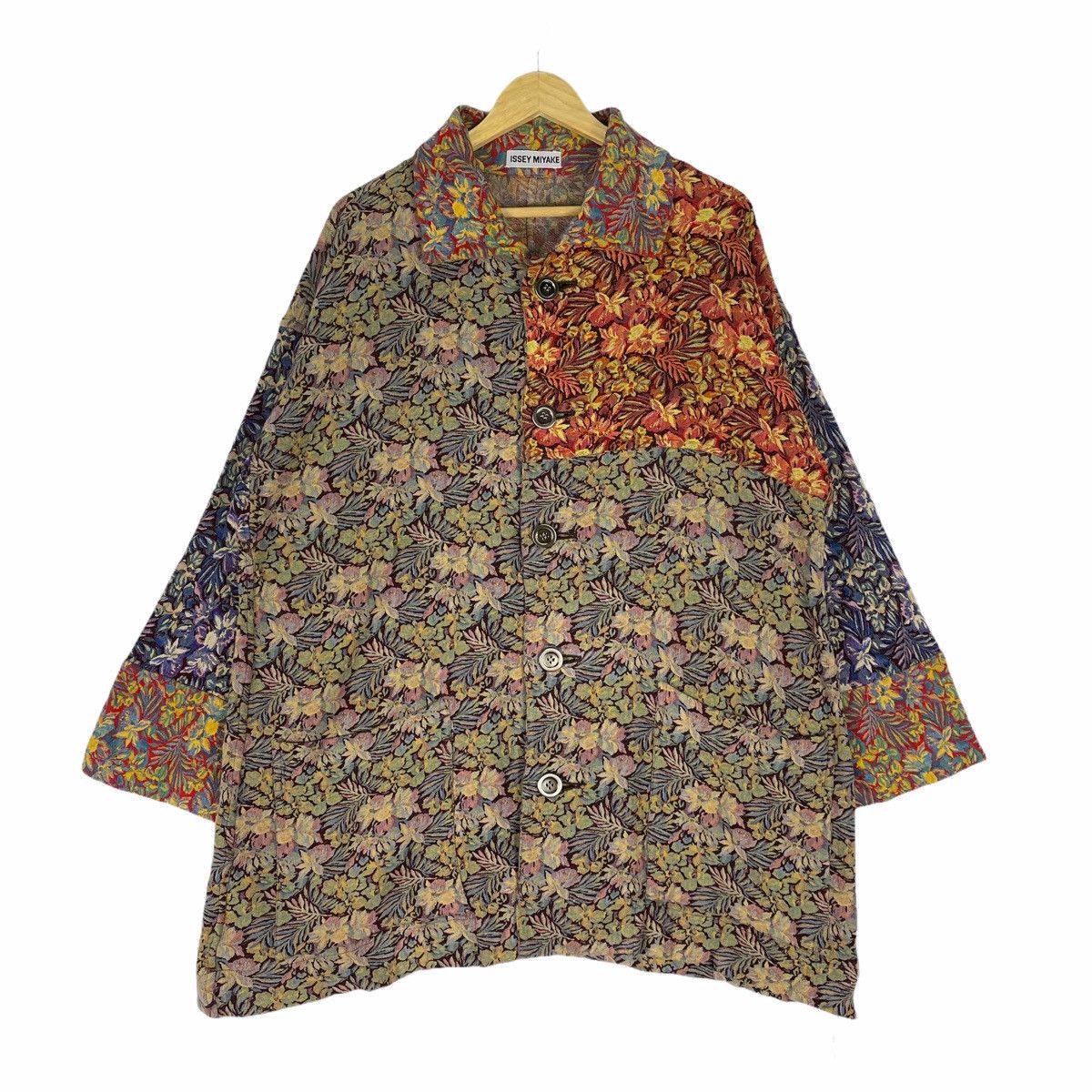 Issey Miyake 🔥ISSEY MIYAKE PLISSE Flowers Patchwork Light Jacket Size US M / EU 48-50 / 2 - 2 Thumbnail