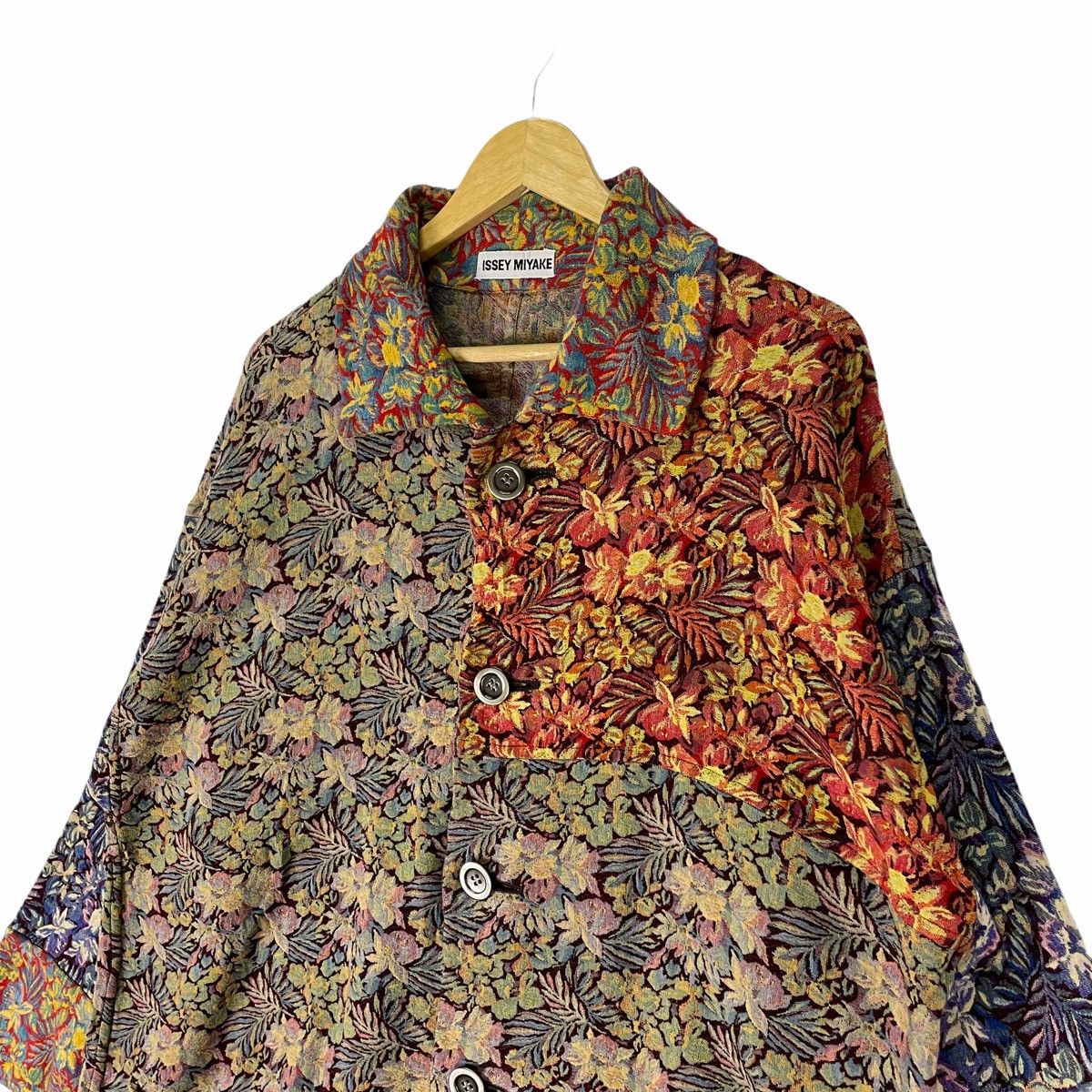 Issey Miyake 🔥ISSEY MIYAKE PLISSE Flowers Patchwork Light Jacket Size US M / EU 48-50 / 2 - 6 Thumbnail