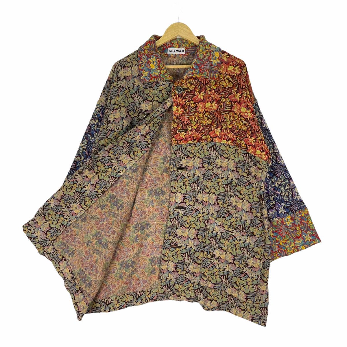 Issey Miyake 🔥ISSEY MIYAKE PLISSE Flowers Patchwork Light Jacket Size US M / EU 48-50 / 2 - 3 Thumbnail