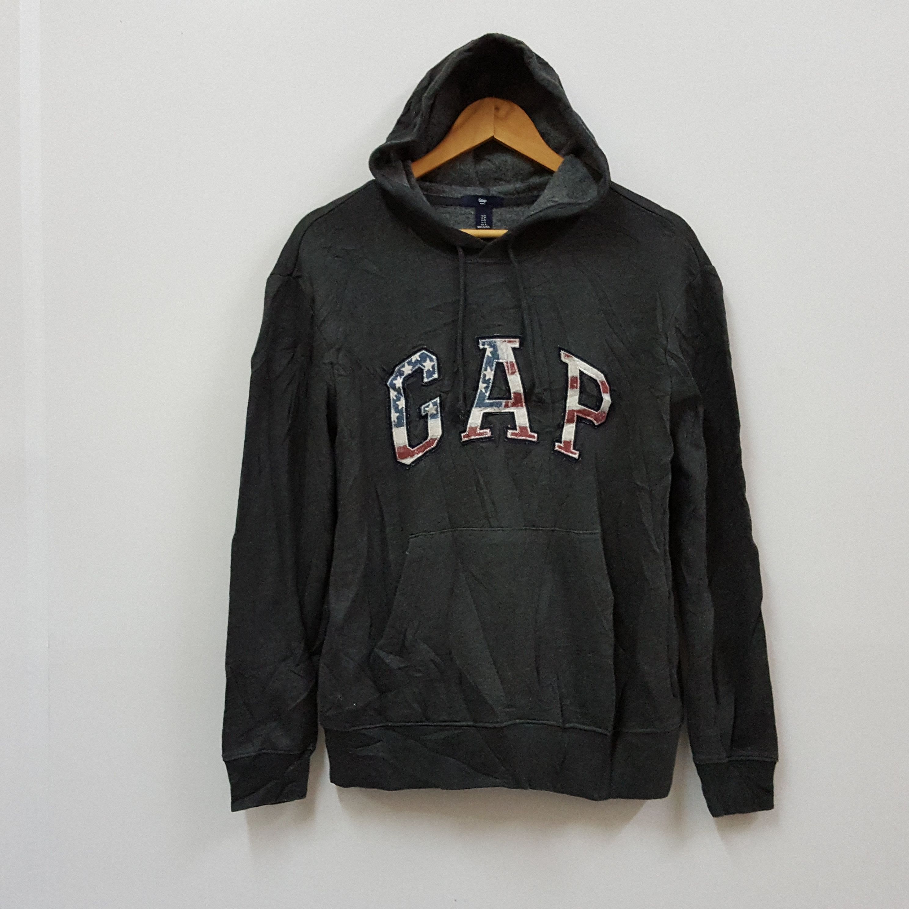 Gap × Vintage Vintage GAP big logo American flag design gray hoodies Size US S / EU 44-46 / 1 - 1 Thumbnail