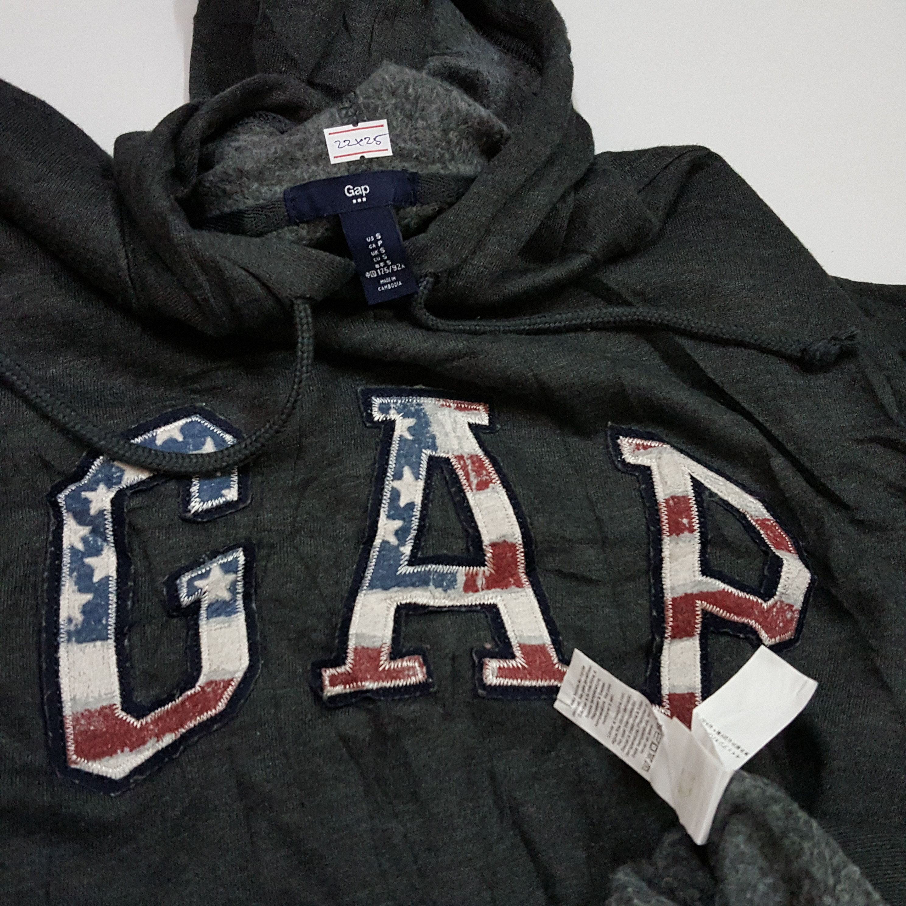Gap × Vintage Vintage GAP big logo American flag design gray hoodies Size US S / EU 44-46 / 1 - 4 Thumbnail