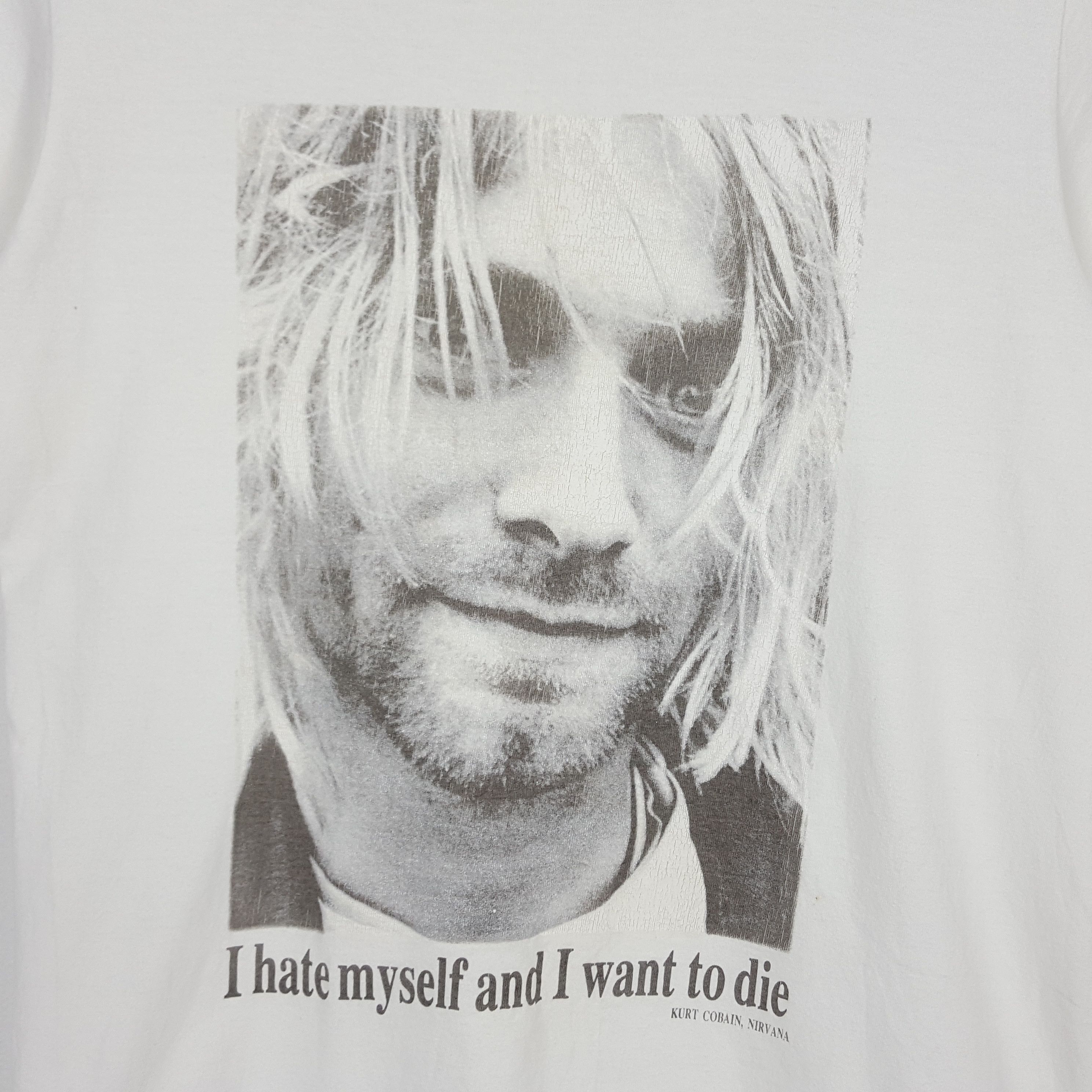 Band Tees × Vintage Vintage NIRVANA Kurt Cobain American Grunge band tees cp1 Size US S / EU 44-46 / 1 - 5 Thumbnail