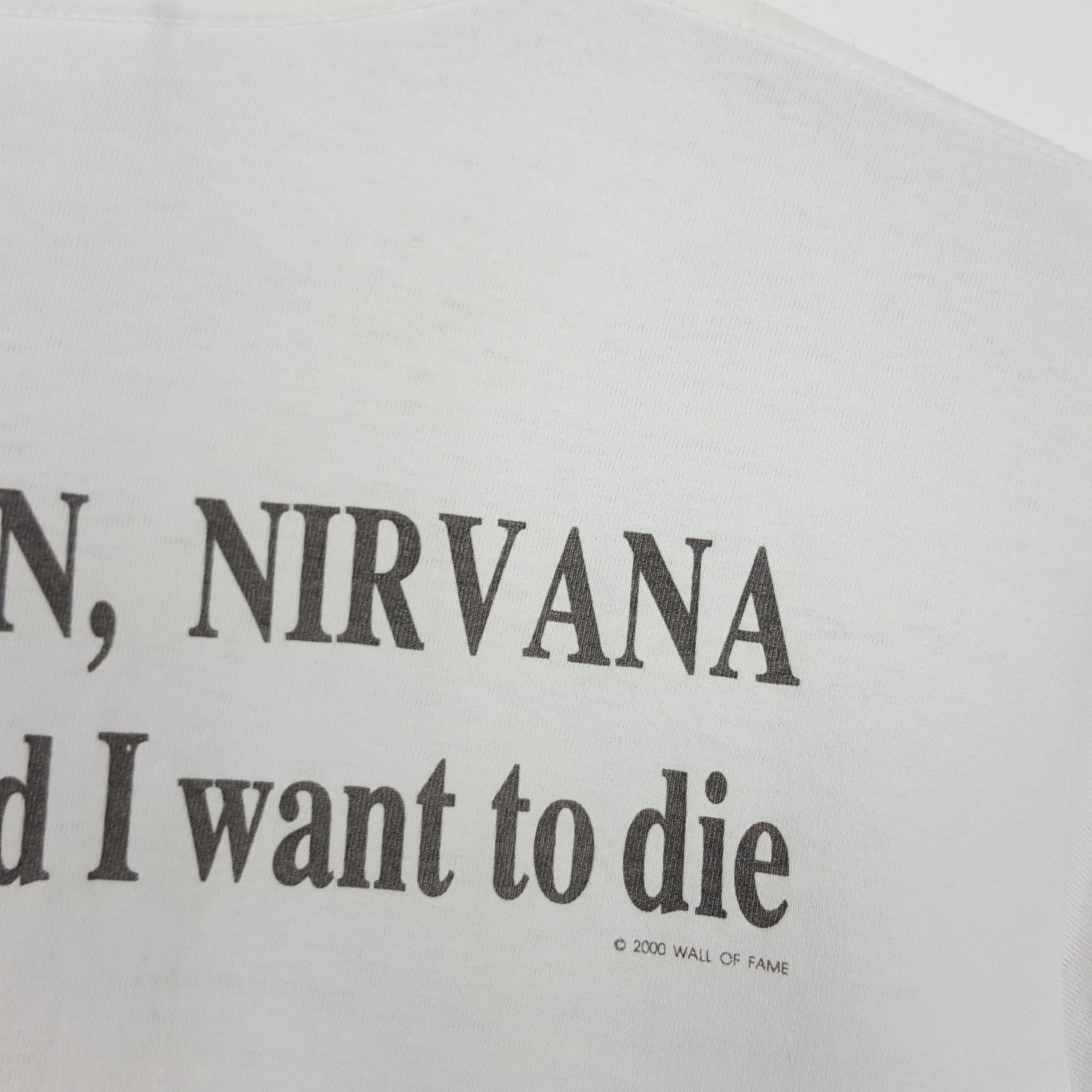 Band Tees × Vintage Vintage NIRVANA Kurt Cobain American Grunge band tees cp1 Size US S / EU 44-46 / 1 - 6 Thumbnail