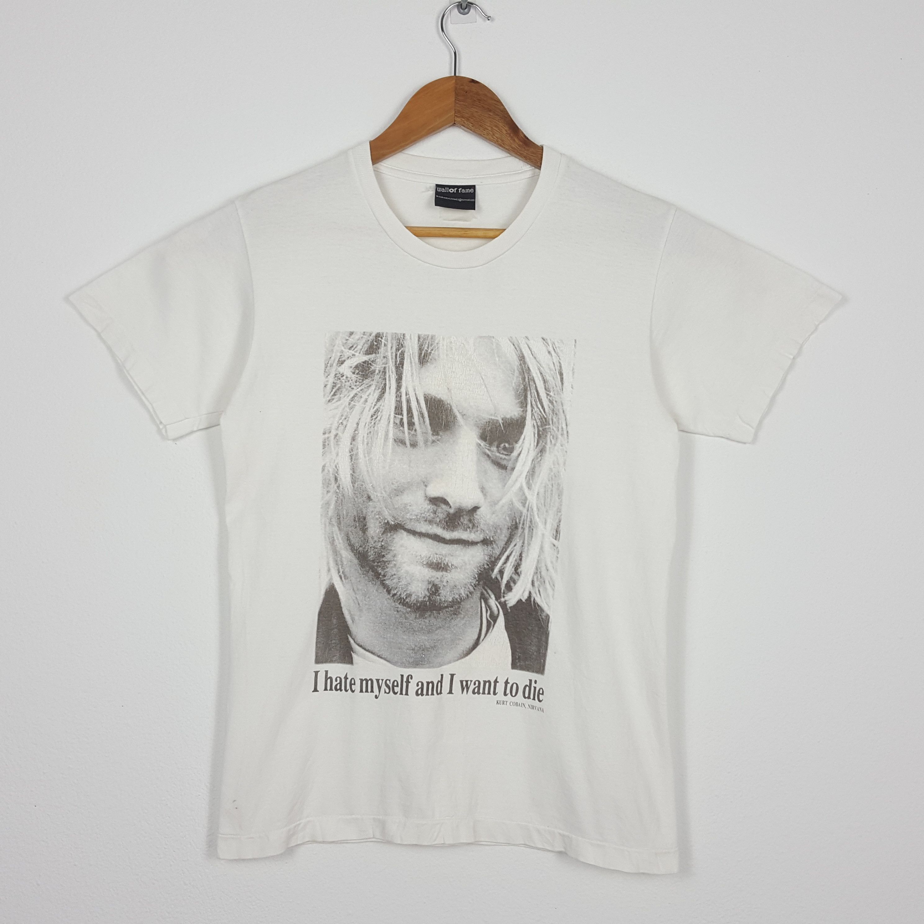 Band Tees × Vintage Vintage NIRVANA Kurt Cobain American Grunge band tees cp1 Size US S / EU 44-46 / 1 - 1 Thumbnail