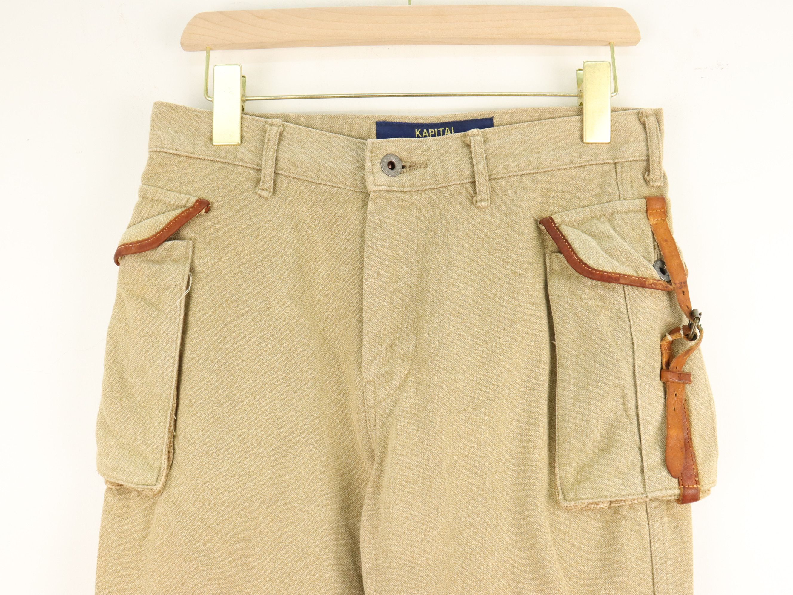 Kapital KAPITAL Leather Trim Pouch Rare Pant Size US 29 - 7 Thumbnail