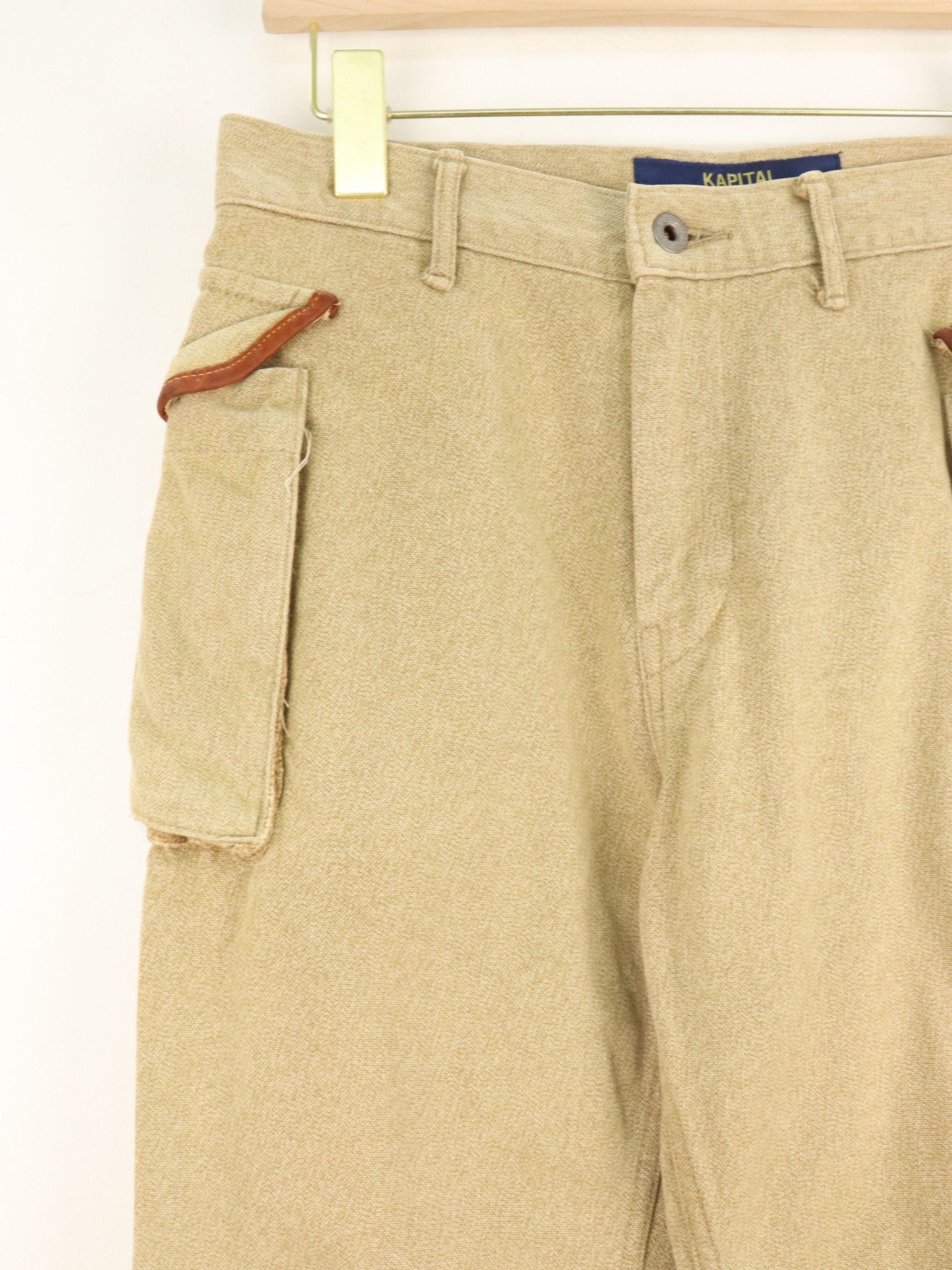 Kapital KAPITAL Leather Trim Pouch Rare Pant Size US 29 - 6 Thumbnail
