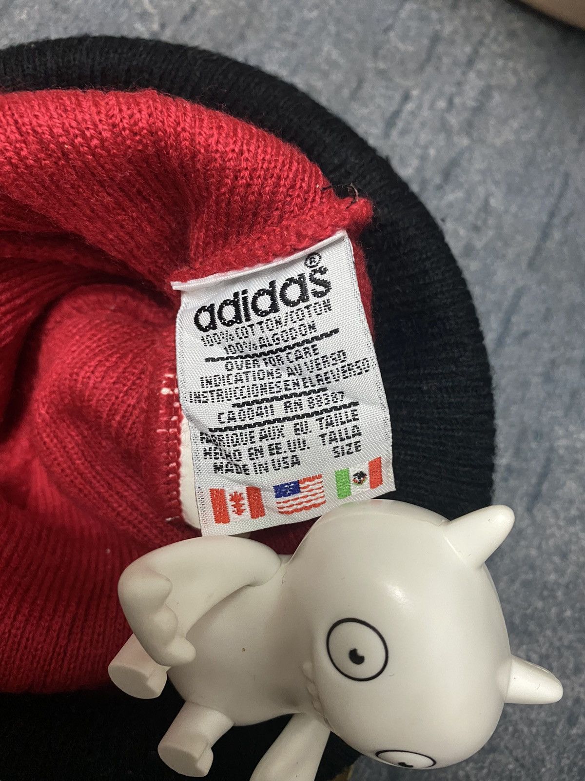 Adidas Vintage Adidas Small Embroidered Logo Short Beanie Hat Size ONE SIZE - 5 Thumbnail