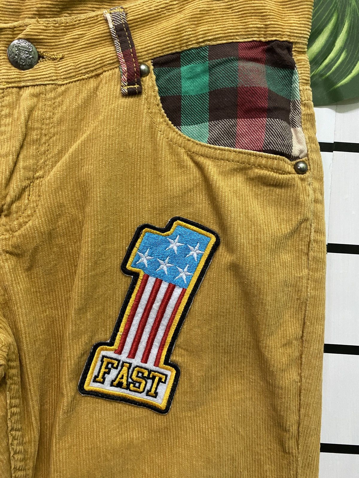 Designer × Japanese Brand Japanese Brand Rollin Corduroy Low Rise Patches Pants Size US 32 / EU 48 - 8 Thumbnail
