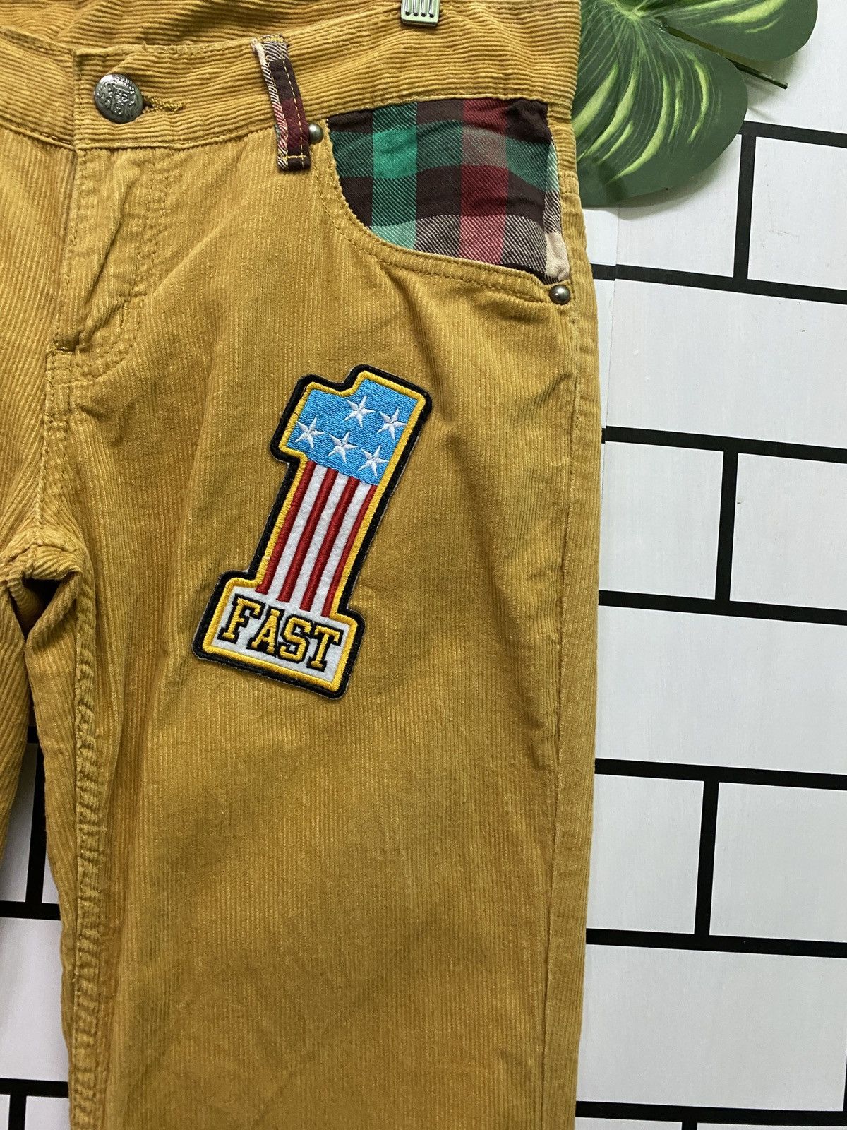 Designer × Japanese Brand Japanese Brand Rollin Corduroy Low Rise Patches Pants Size US 32 / EU 48 - 5 Thumbnail