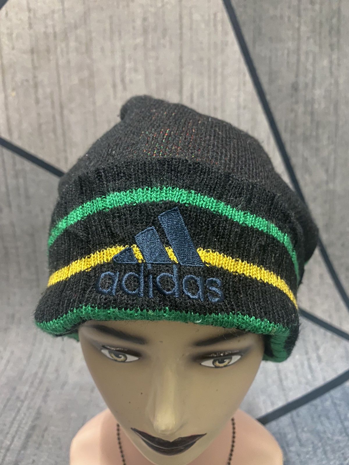 Adidas Adidas Rasta Embroidered Logo Beanie Hat Size ONE SIZE - 2 Thumbnail