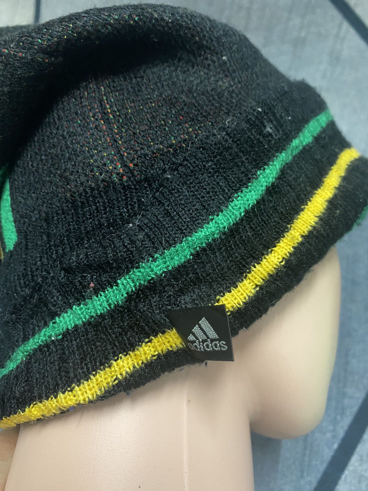 Adidas Adidas Rasta Embroidered Logo Beanie Hat Size ONE SIZE - 6 Thumbnail