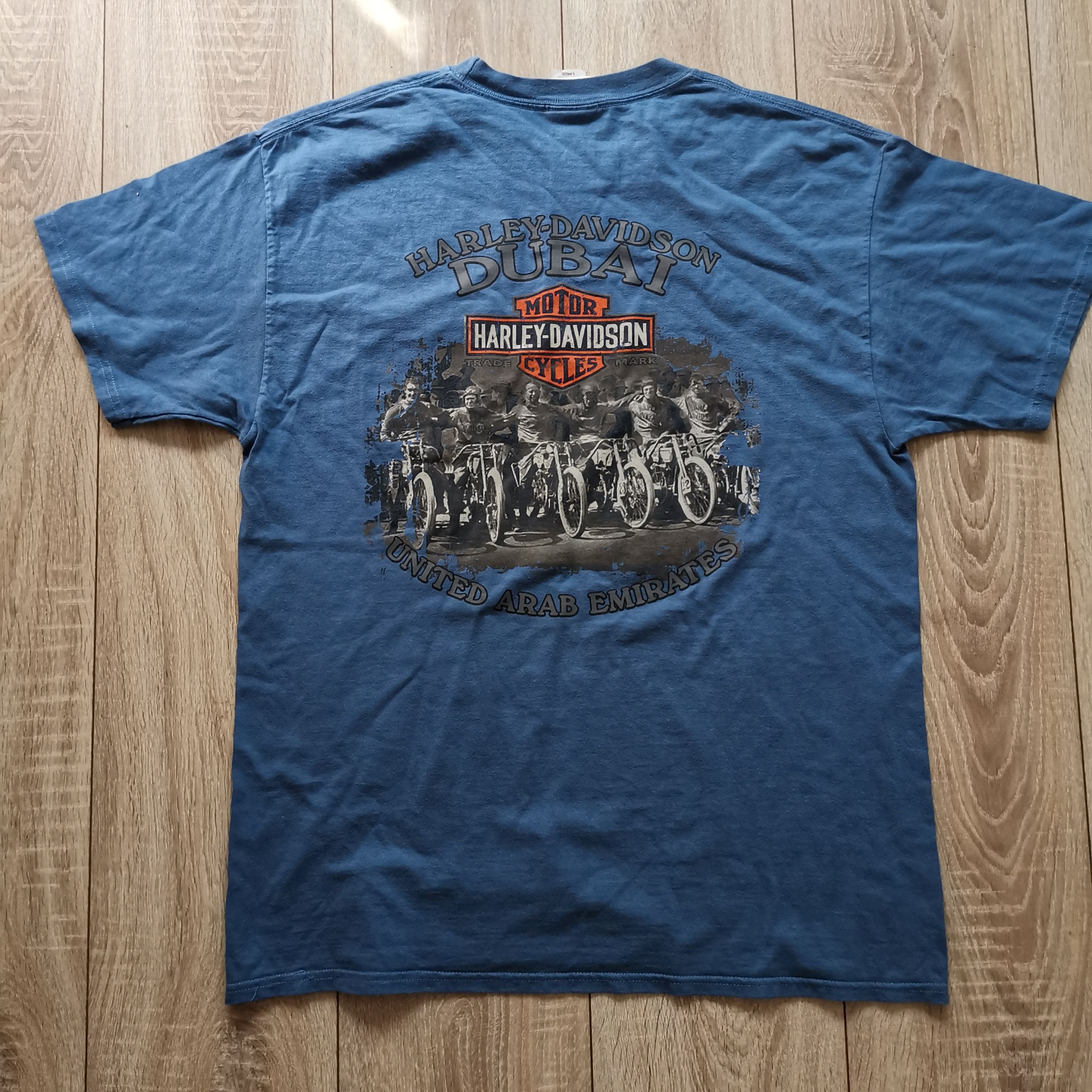Band Tees × Harley Davidson × Vintage Harley Davidson UAE Dubai t-shirt Size US L / EU 52-54 / 3 - 1 Thumbnail