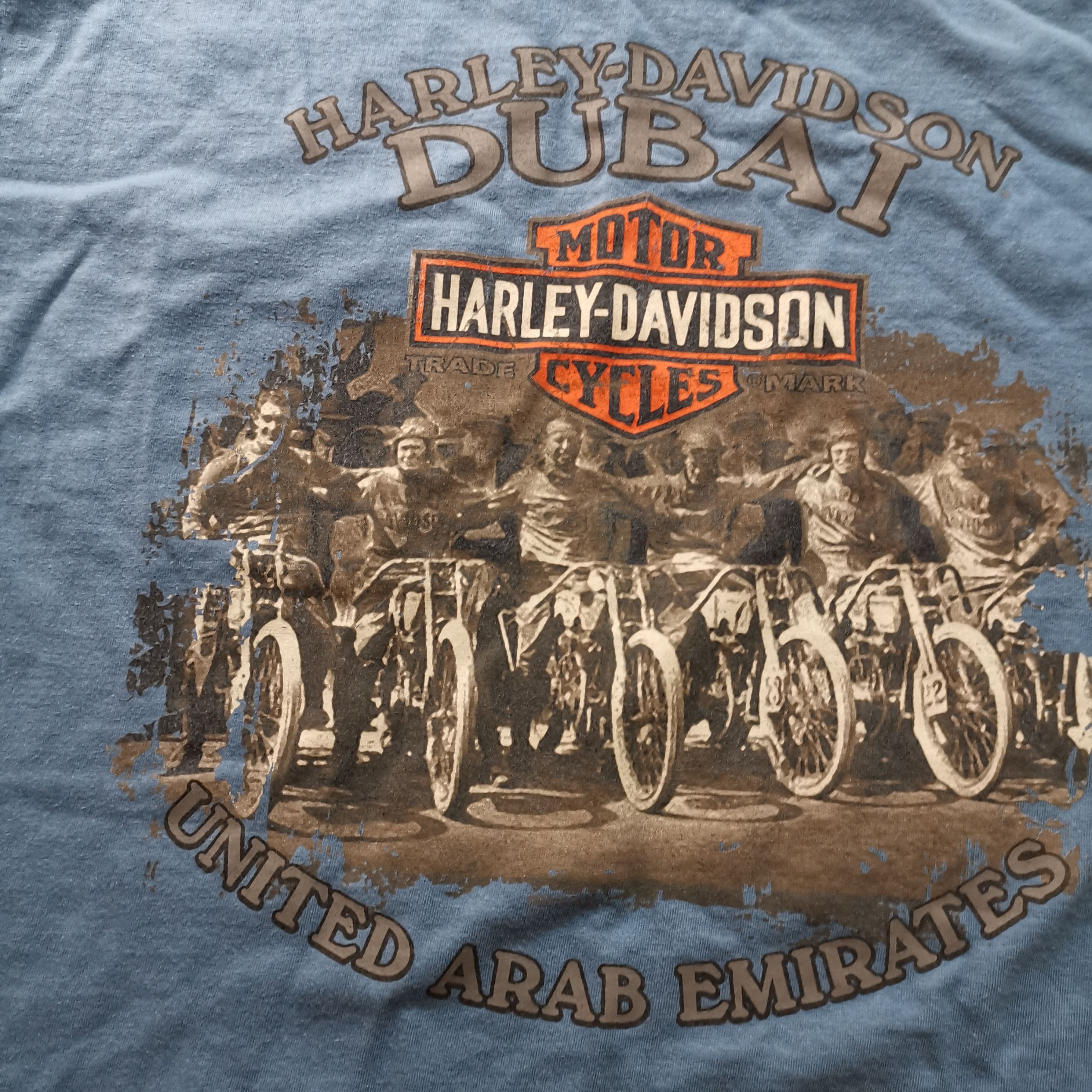 Band Tees × Harley Davidson × Vintage Harley Davidson UAE Dubai t-shirt Size US L / EU 52-54 / 3 - 3 Thumbnail