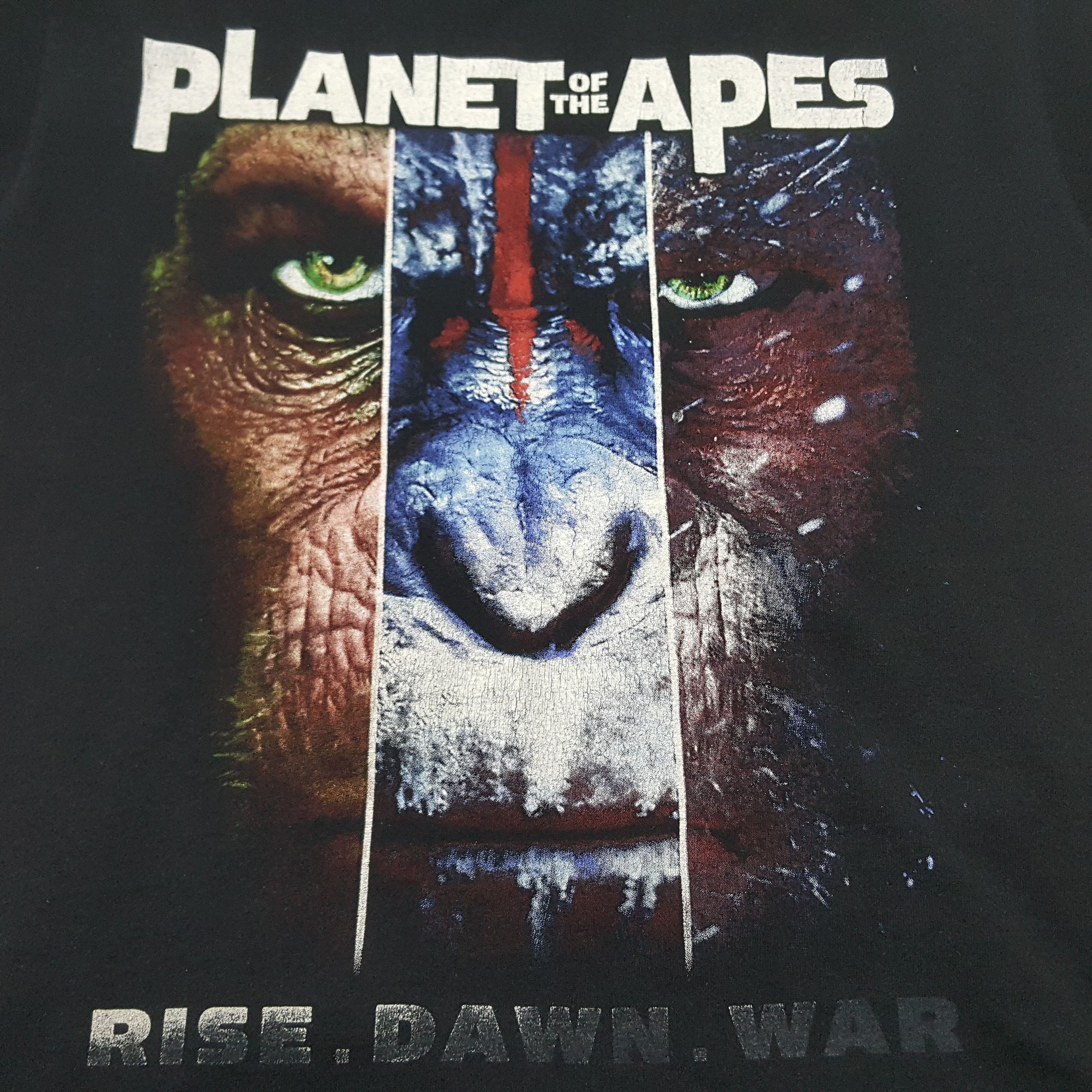 Vintage Vintage PLANET OF THE APES Rise.Dawn.War movie t-shirt Size US M / EU 48-50 / 2 - 2 Thumbnail
