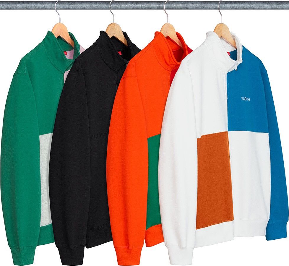 Supreme Supreme Color Block Half Zip Sweatshirt Size US XL / EU 56 / 4 - 8 Thumbnail
