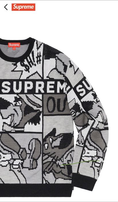 Supreme Cartoon Sweater Style: Black | Grailed