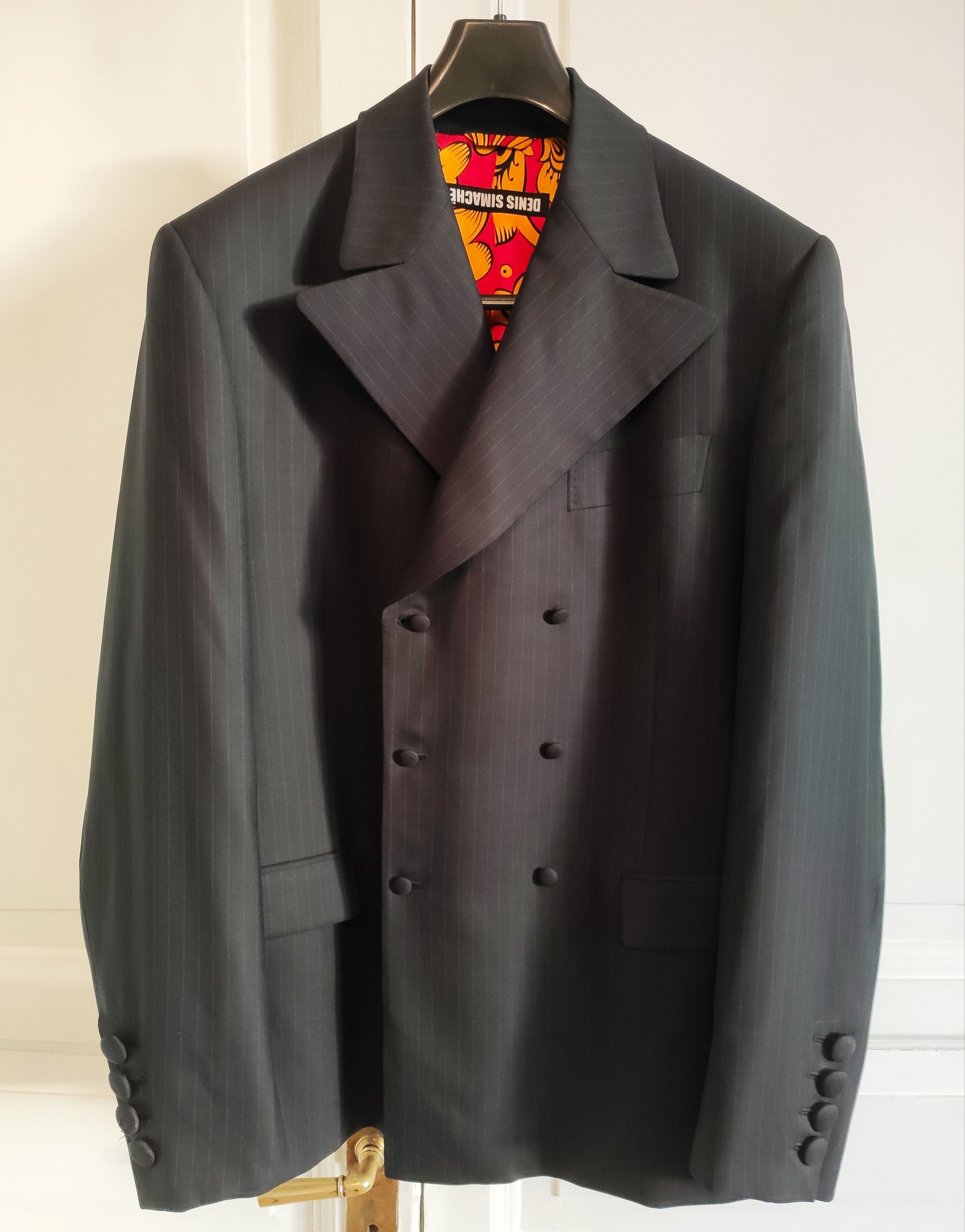 Denis Simachev GRAIL! Double breasted blazer.Like Saint Laurent or Dior Size 40R - 2 Thumbnail