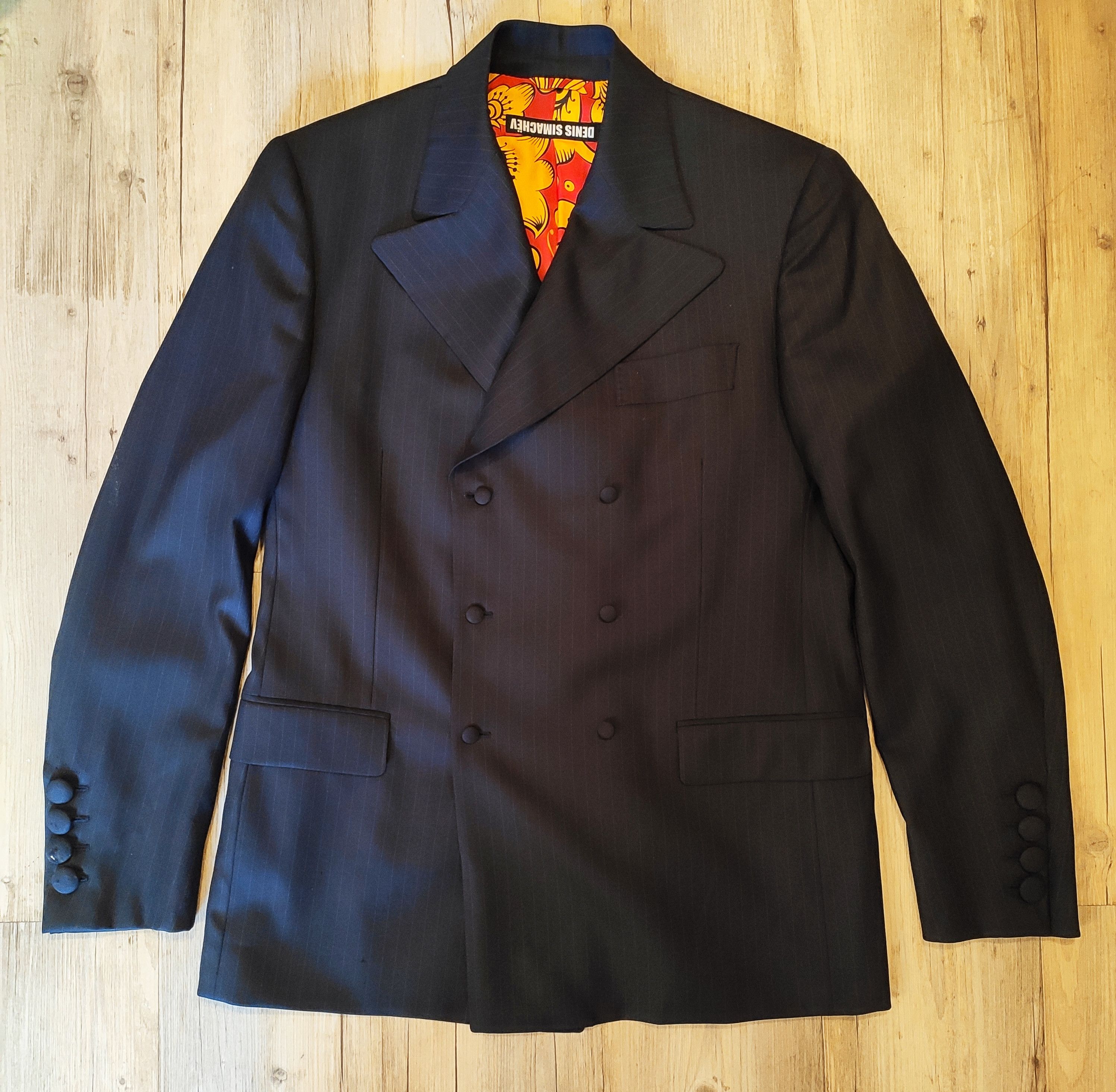 Denis Simachev GRAIL! Double breasted blazer.Like Saint Laurent or Dior Size 40R - 3 Thumbnail
