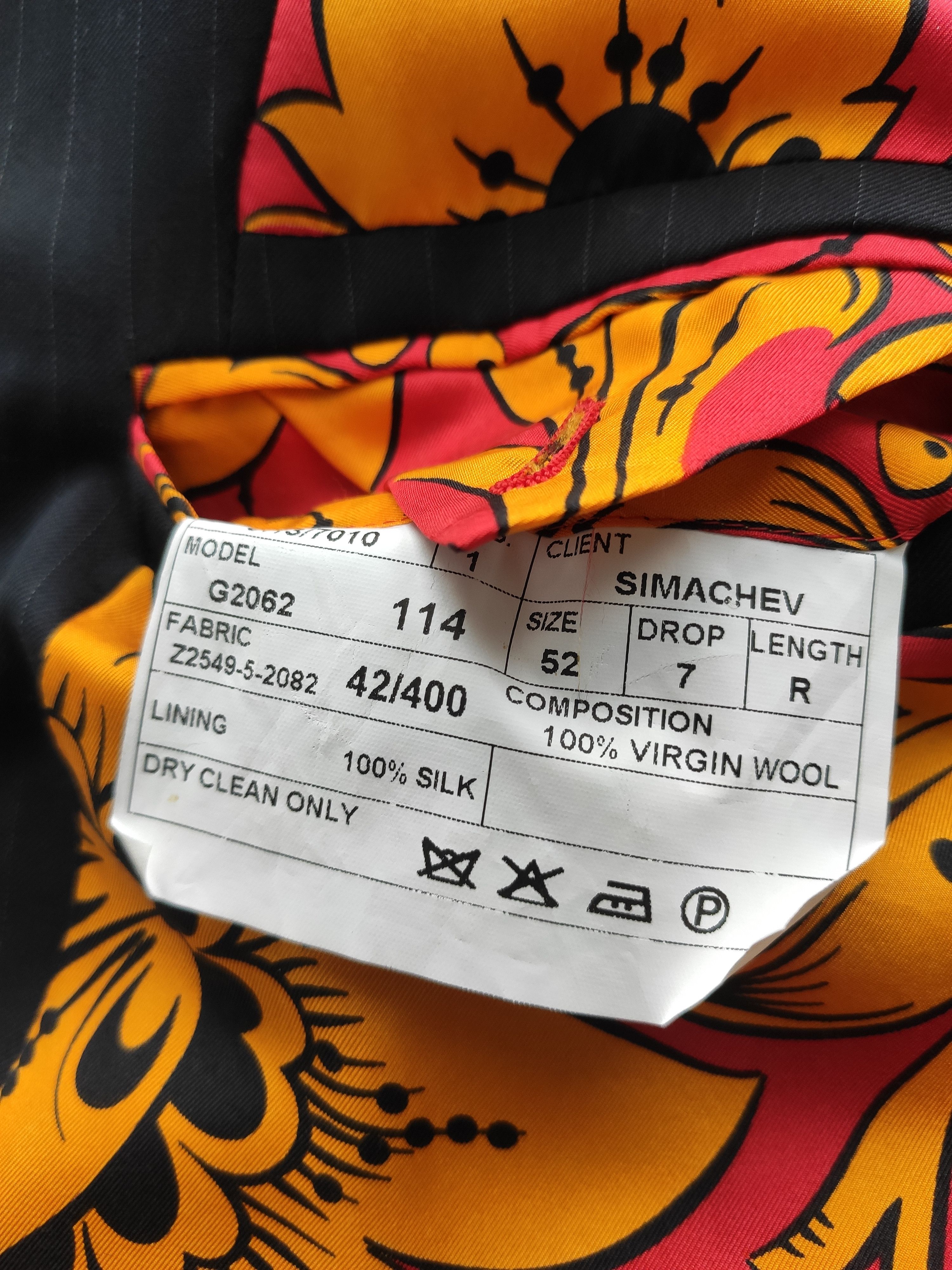 Denis Simachev GRAIL! Double breasted blazer.Like Saint Laurent or Dior Size 40R - 6 Thumbnail