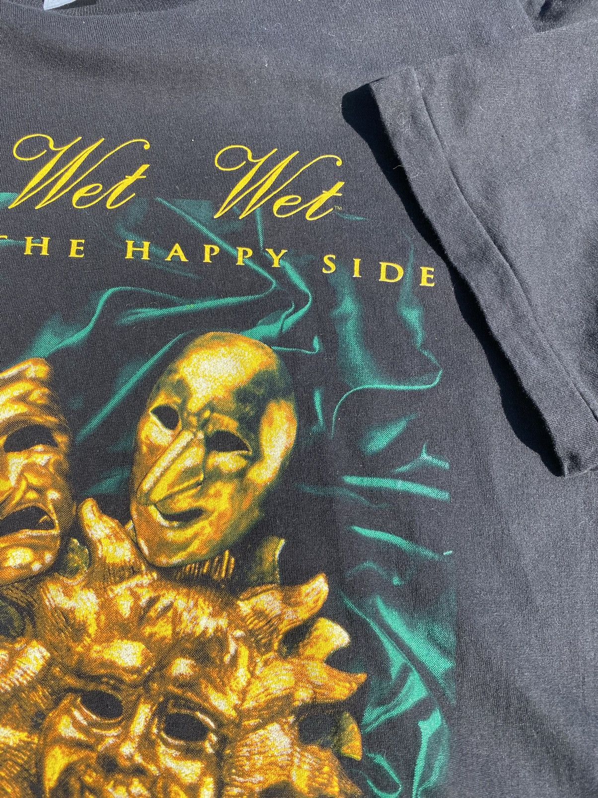 Band Tees VTG 1995 WET WET WET High Of The Happy Side tee Size US XL / EU 56 / 4 - 5 Thumbnail