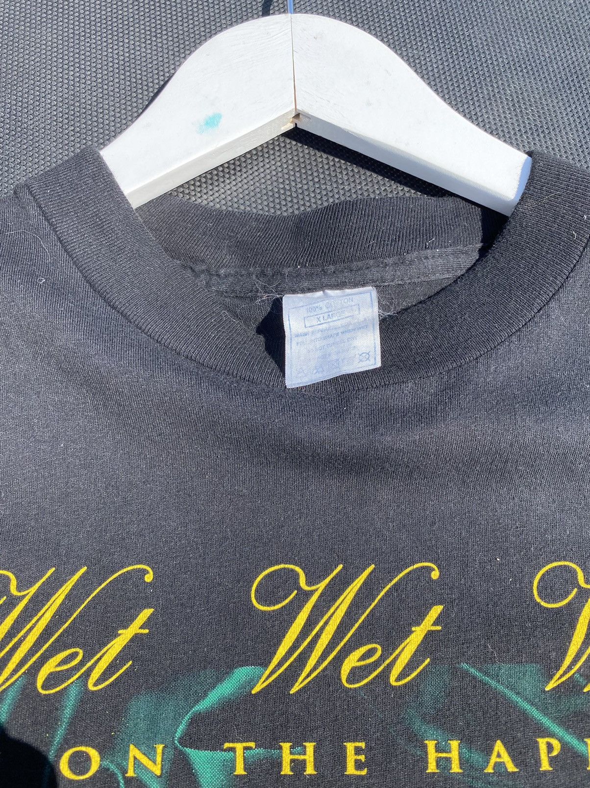 Band Tees VTG 1995 WET WET WET High Of The Happy Side tee Size US XL / EU 56 / 4 - 7 Thumbnail
