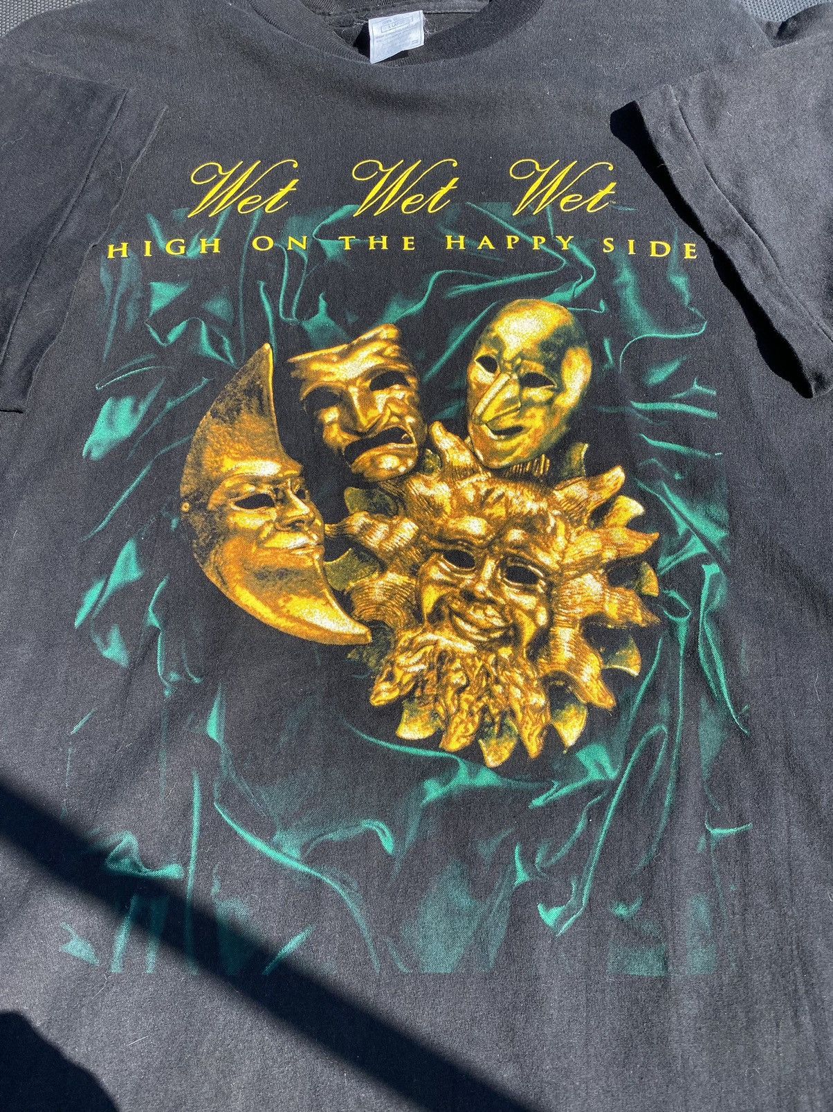 Band Tees VTG 1995 WET WET WET High Of The Happy Side tee Size US XL / EU 56 / 4 - 3 Thumbnail