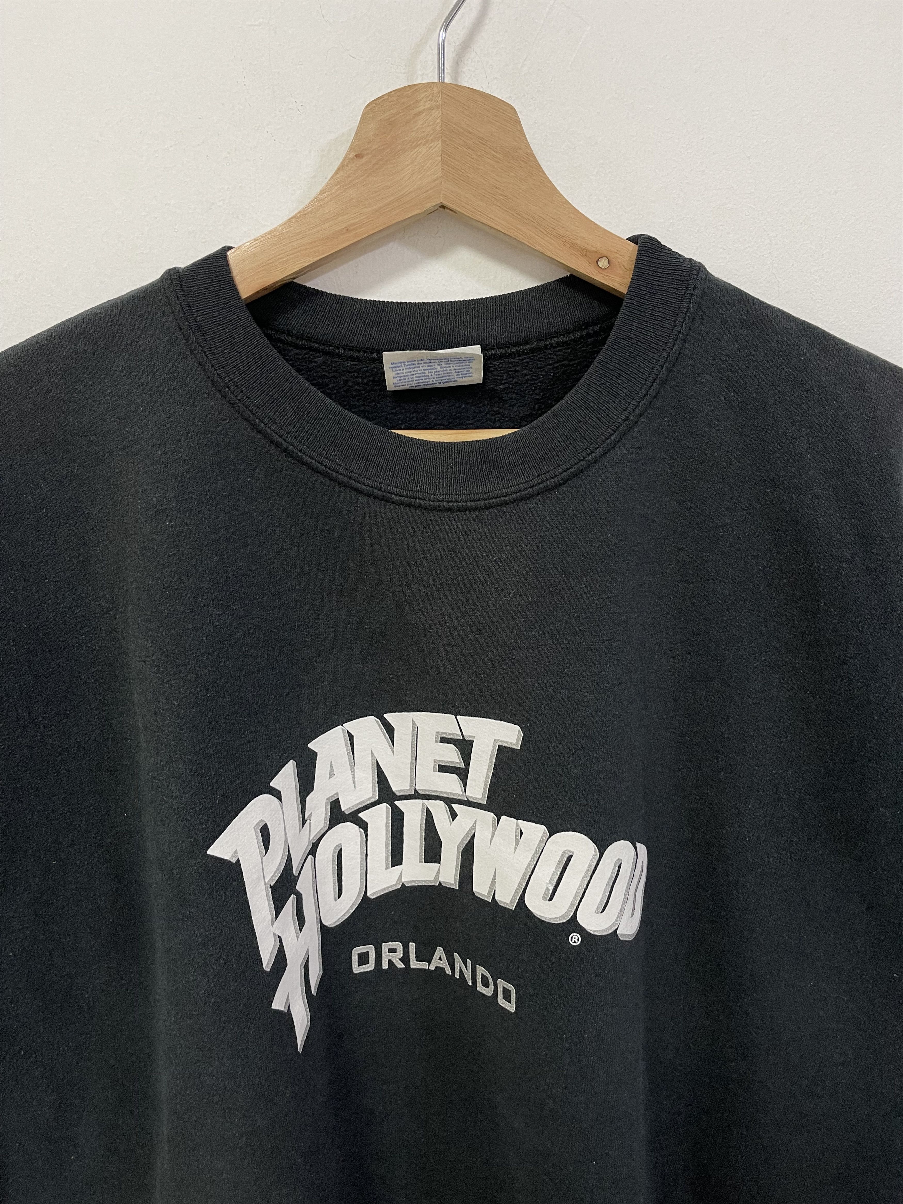 Hanes × Planet Hollywood × Vintage Vintage Planet Hollywood Spellout Crewneck Sweatshirt Size US L / EU 52-54 / 3 - 6 Thumbnail