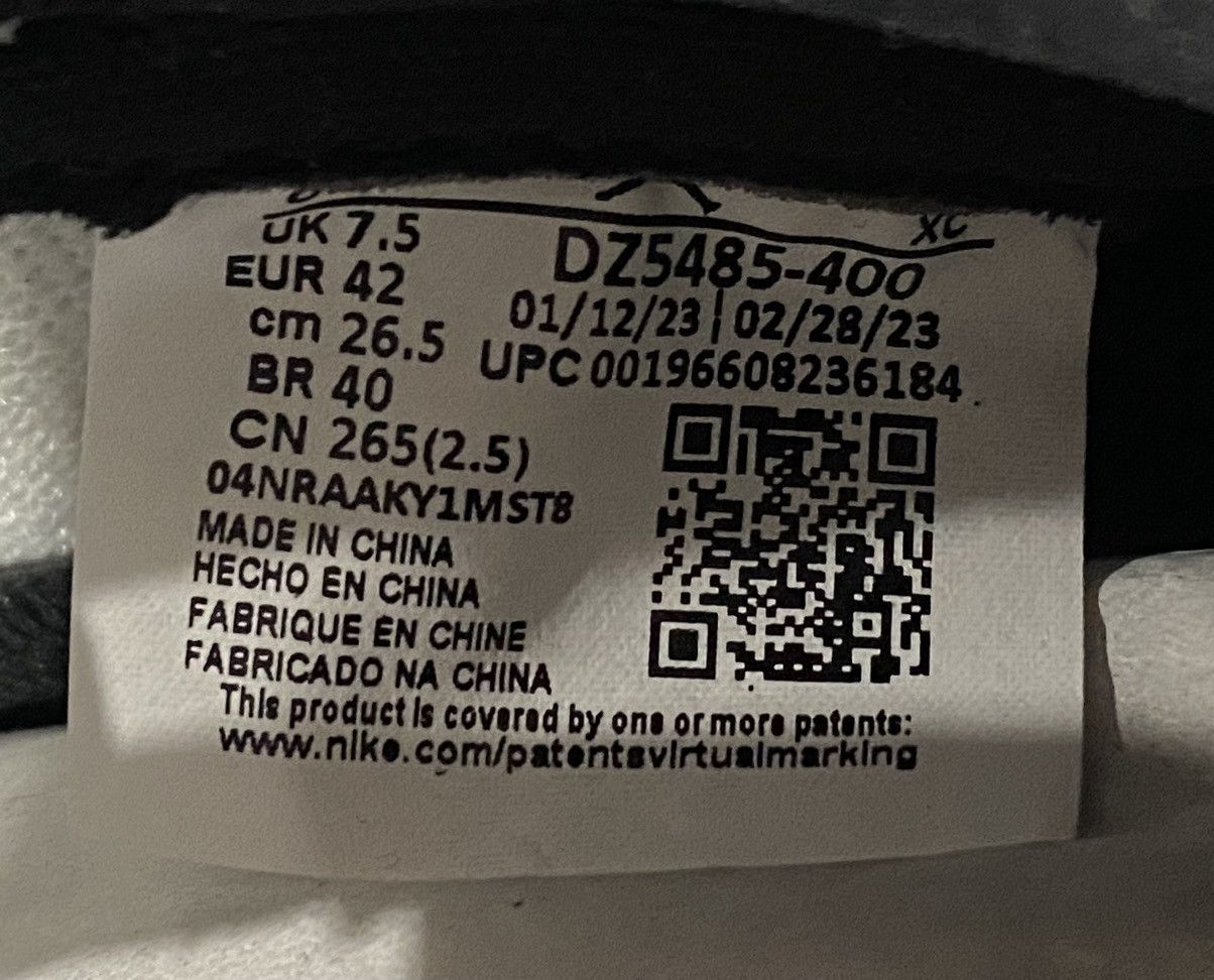 Jordan Brand × Nike AIR JORDAN 1 RETRO HIGH OG “UNC” MENS 8.5 US Size US 8.5 / EU 41-42 - 5 Thumbnail